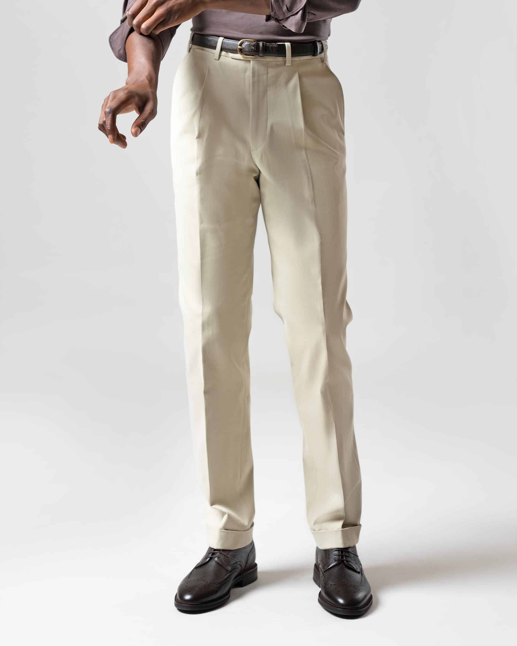 Trousers cotton sand image 5