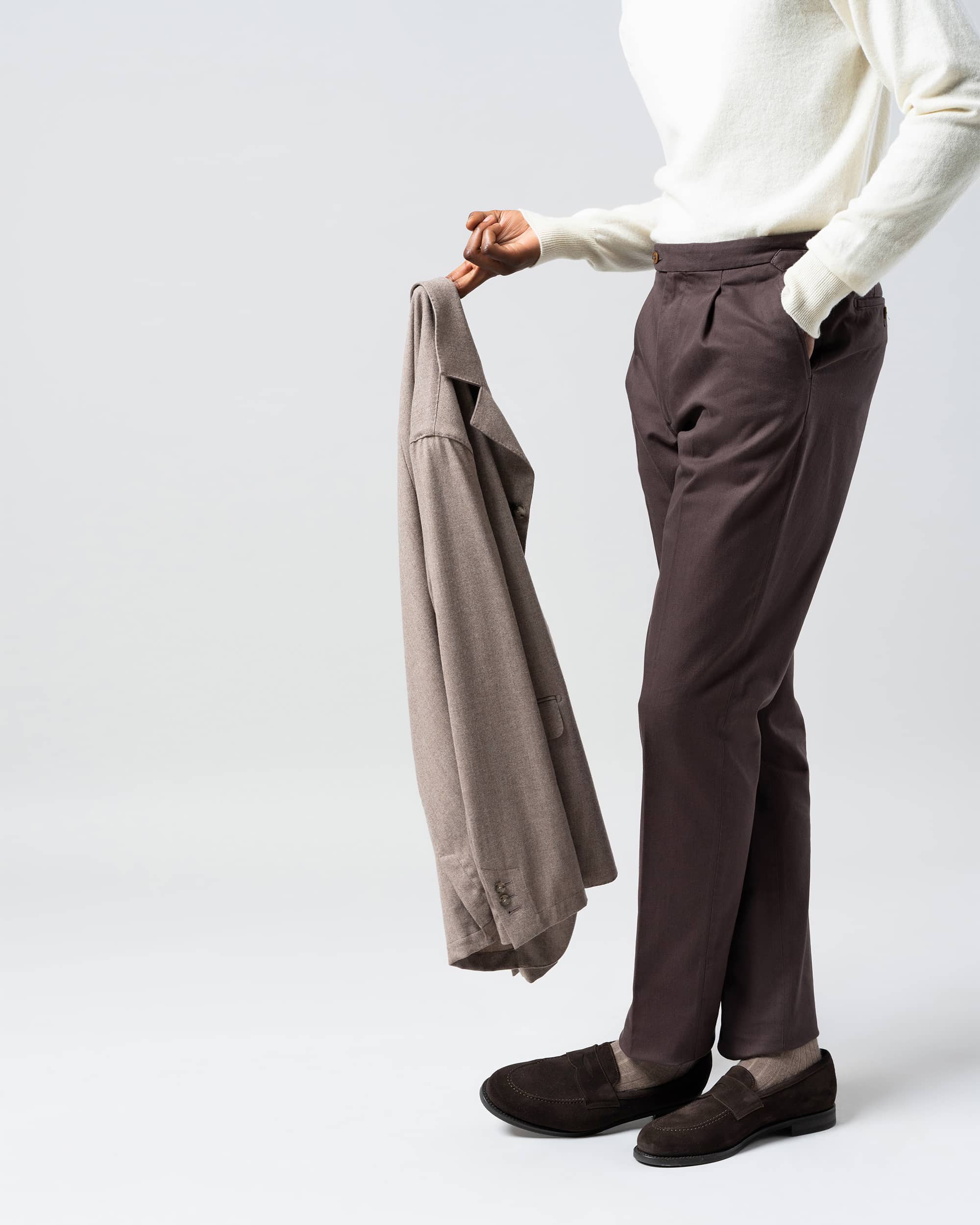 Chinos cotton twill brown image 2