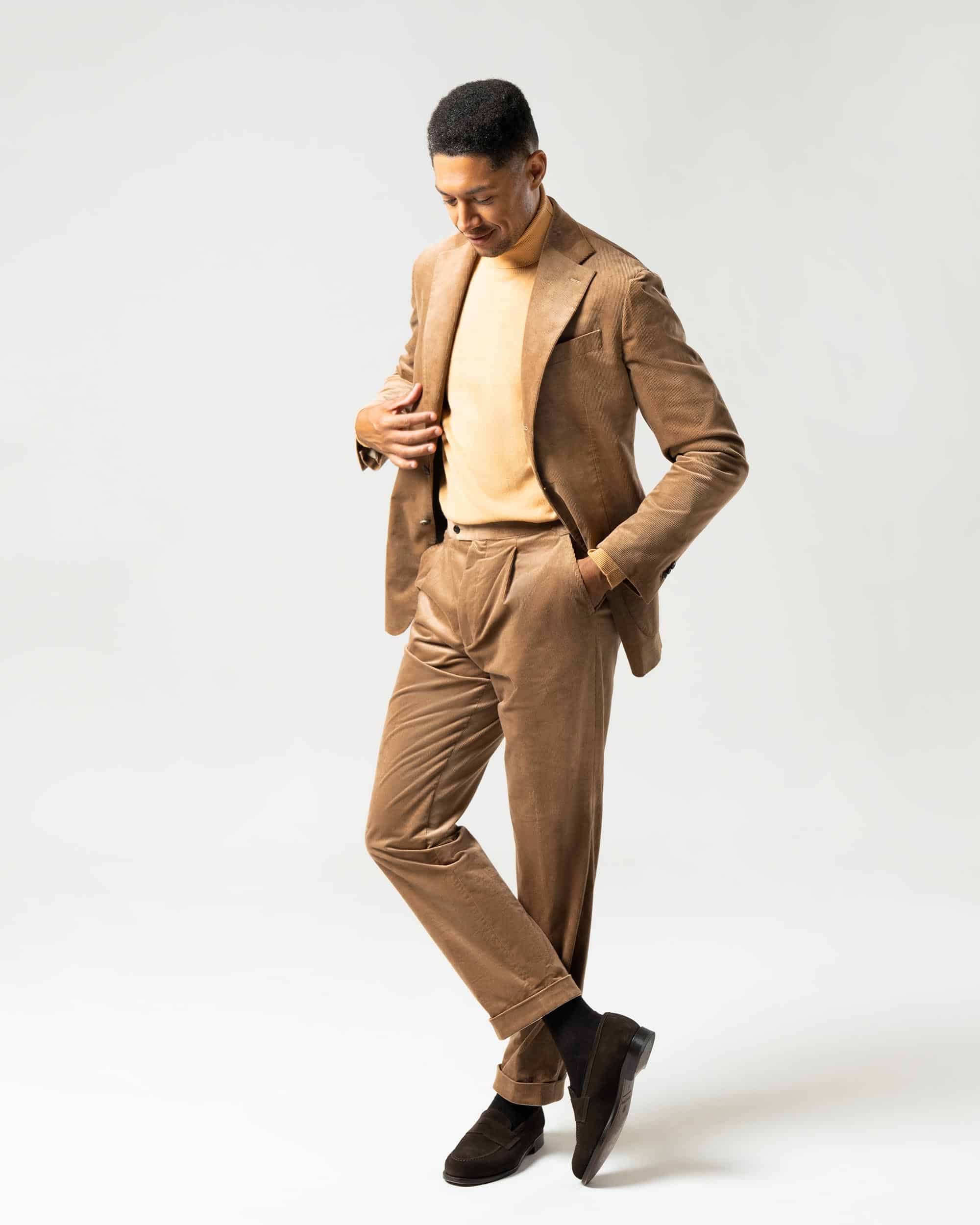 Trousers corduroy brown image 2