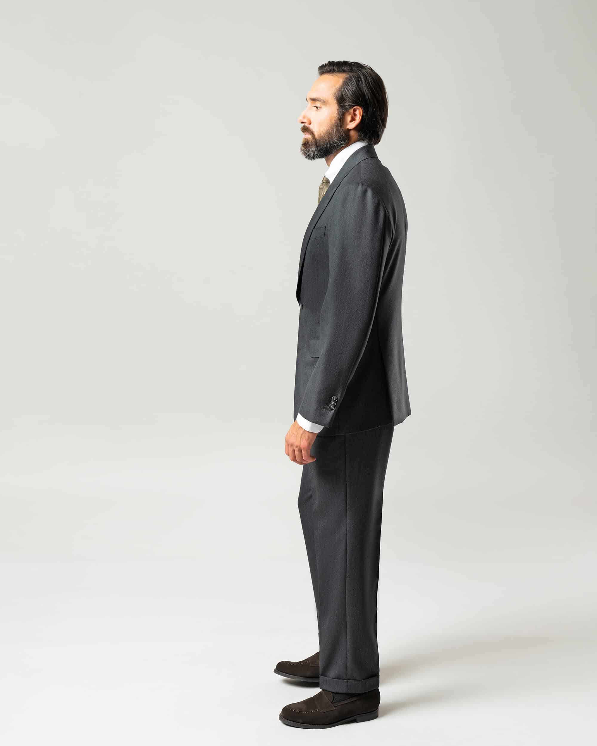 Suit plain weave dark grey image 5