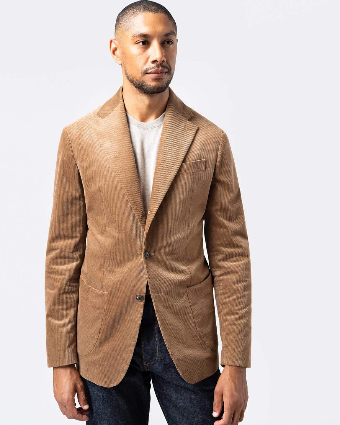 Jacket corduroy brown image 2