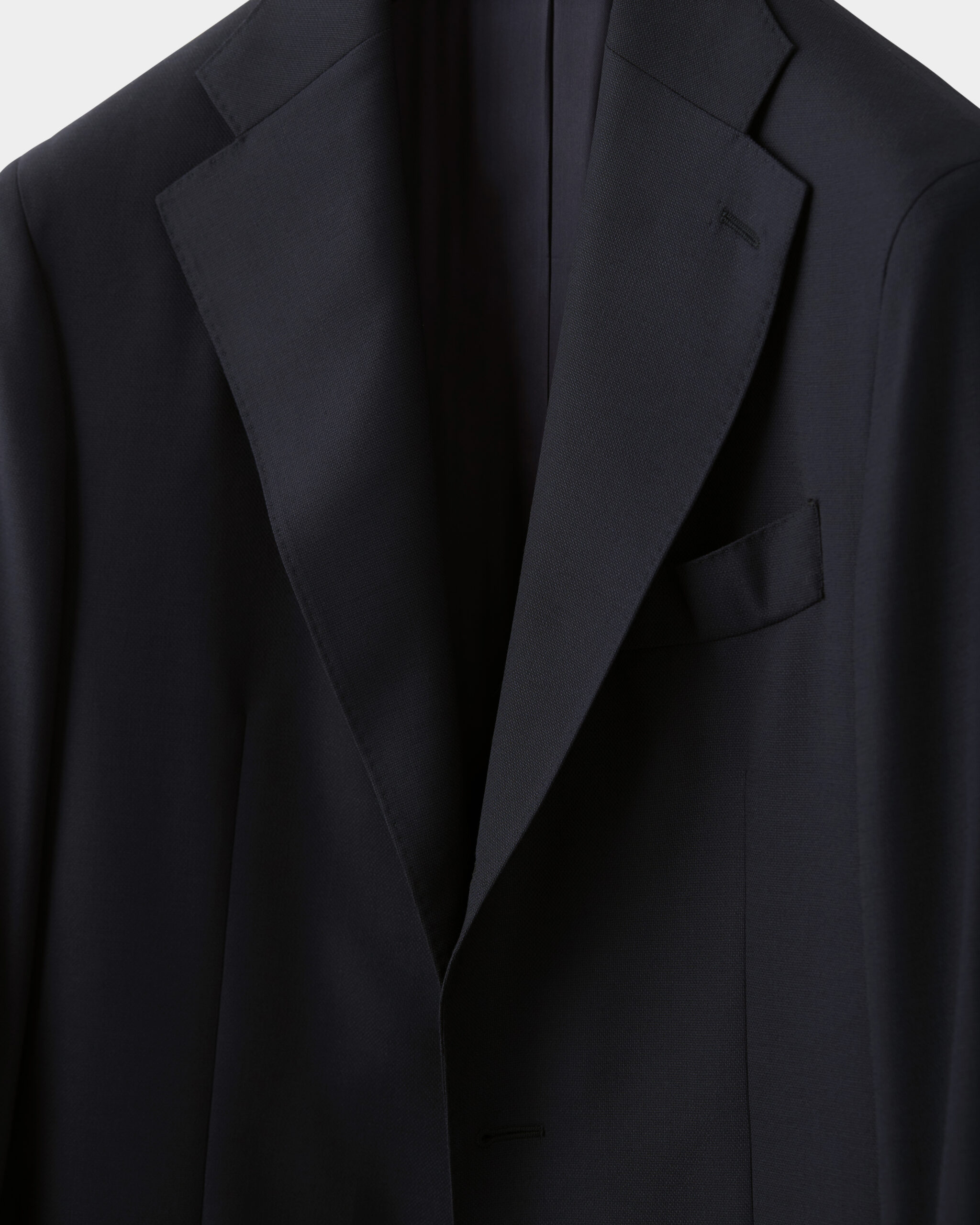 Custom Made Signature ‘Traveller’ Jacket midnight blue hopsack wool image 5