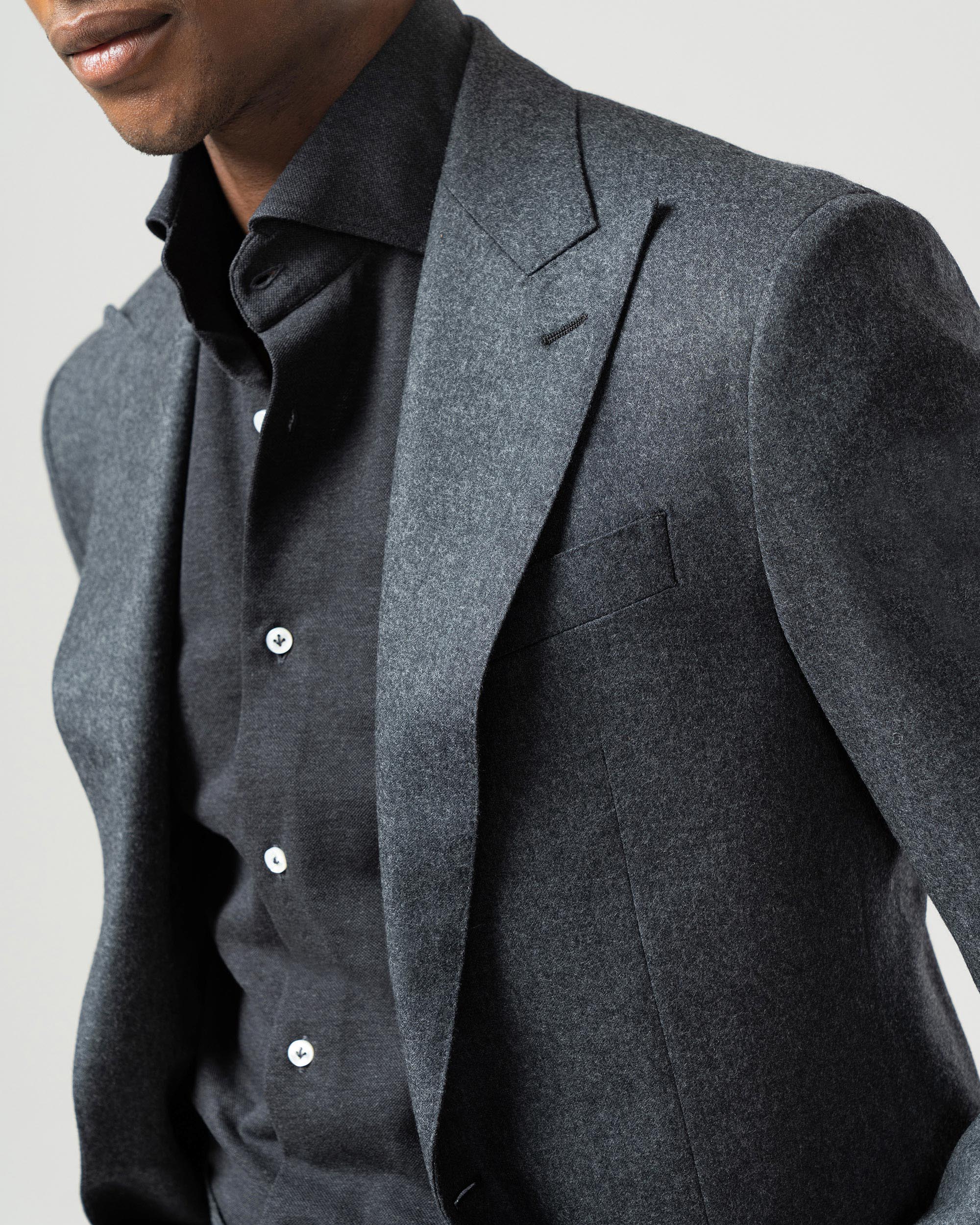 Suit flannel dark grey image 2