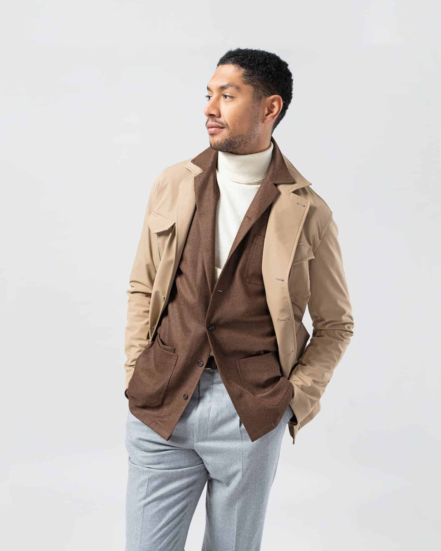 Safari outerwear jacket beige image 5