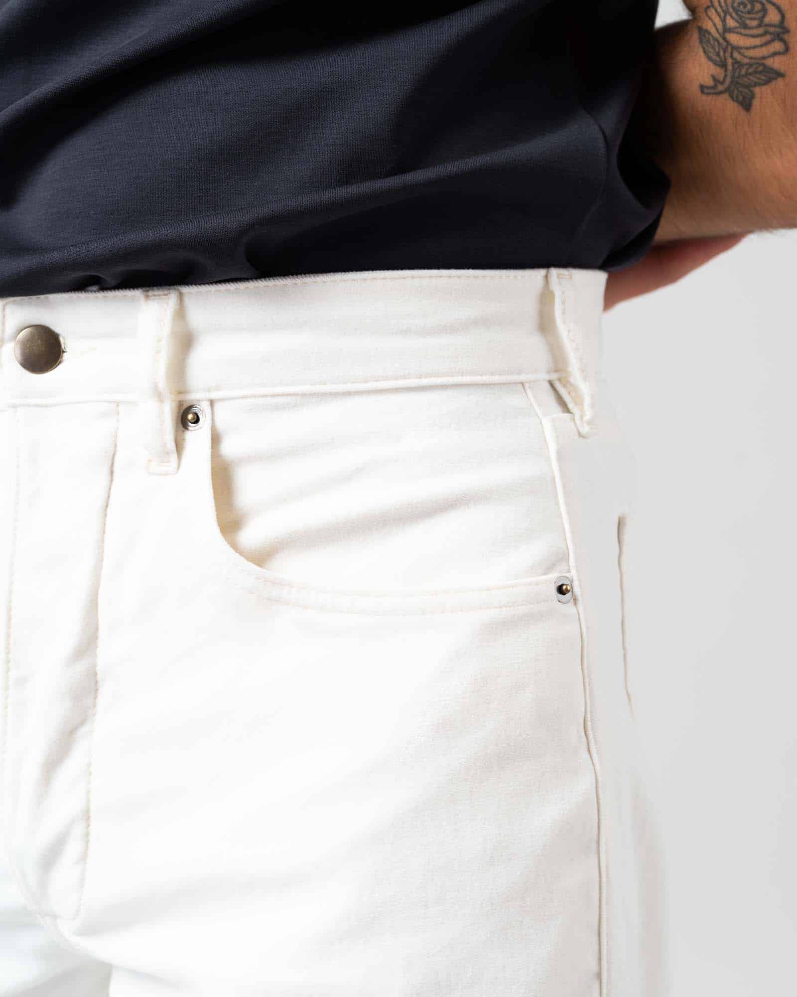 Jeans raw denim 11oz selvedge white image 7
