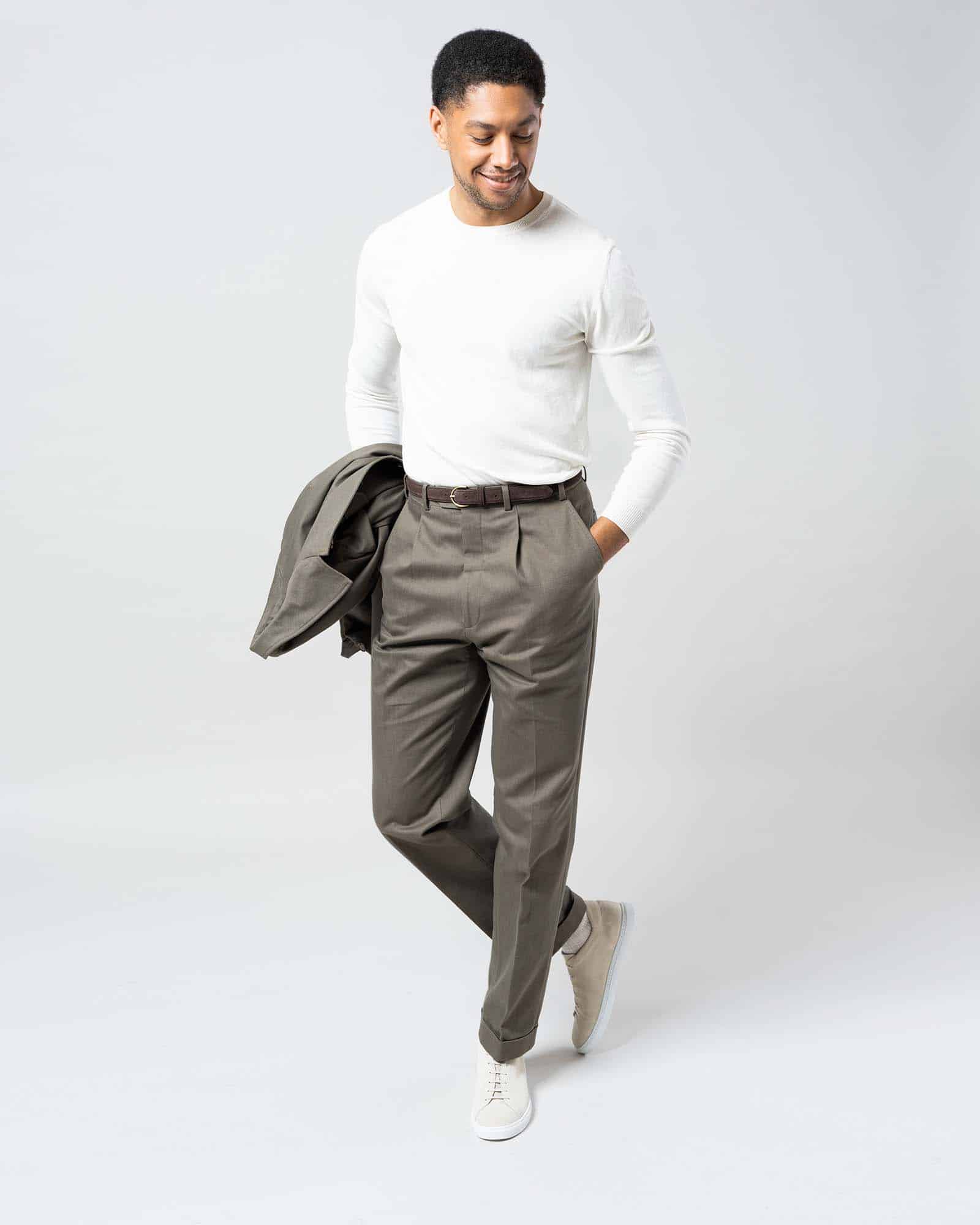 Chinos heavy cotton twill olive image 6
