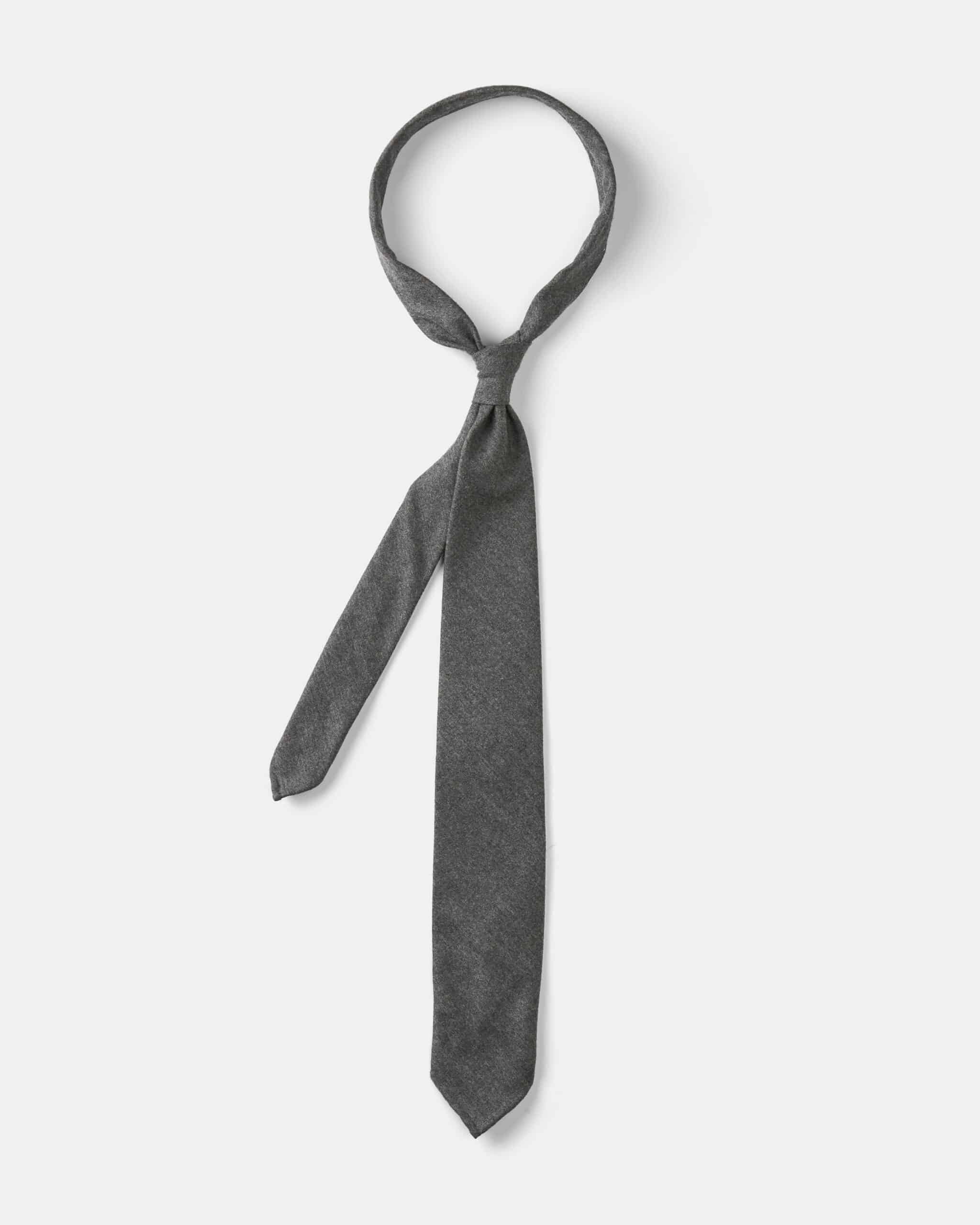 Tie flannel mid grey image 1