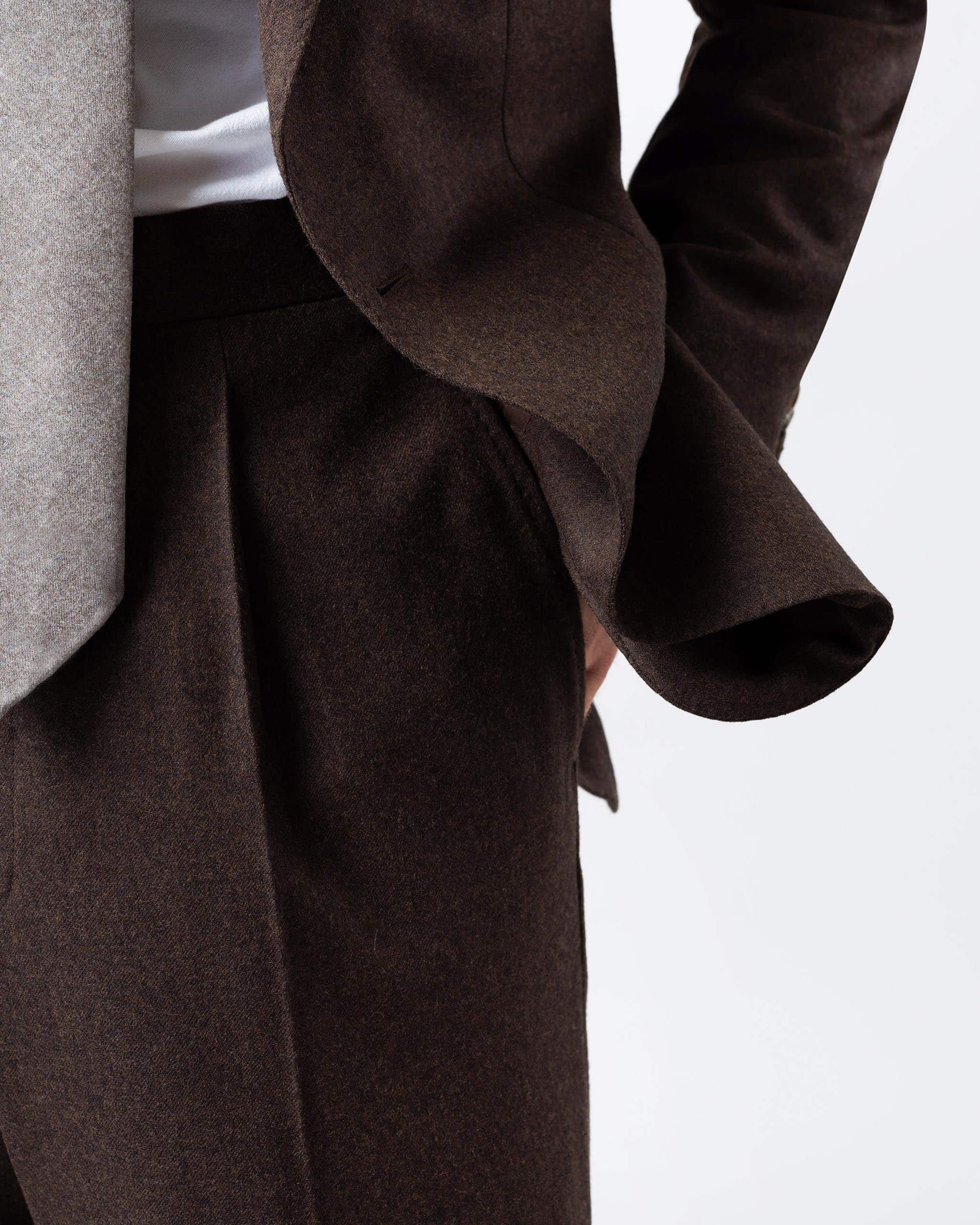 Suit flannel dark brown image 5