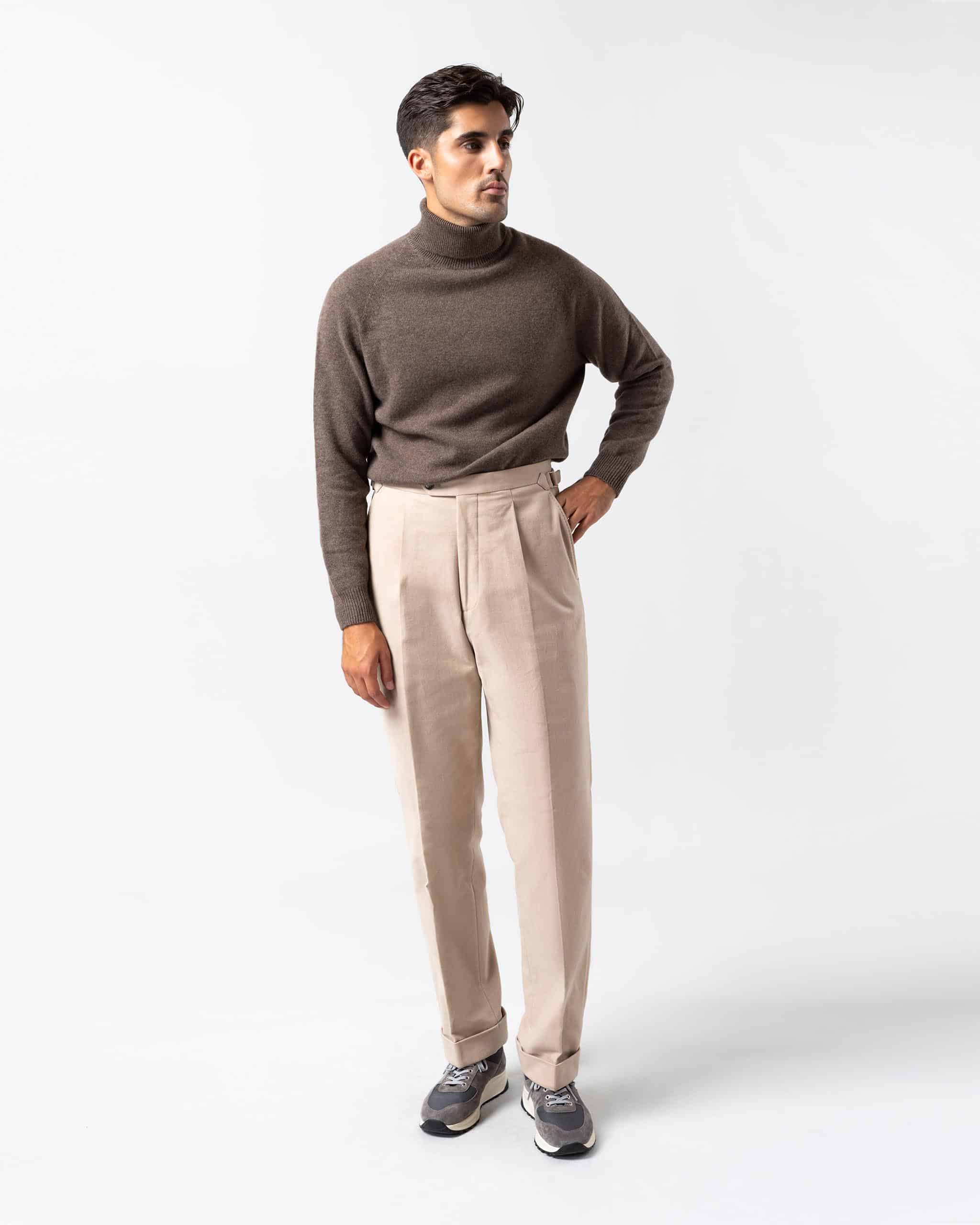 Wool cashmere roll neck brown image 6