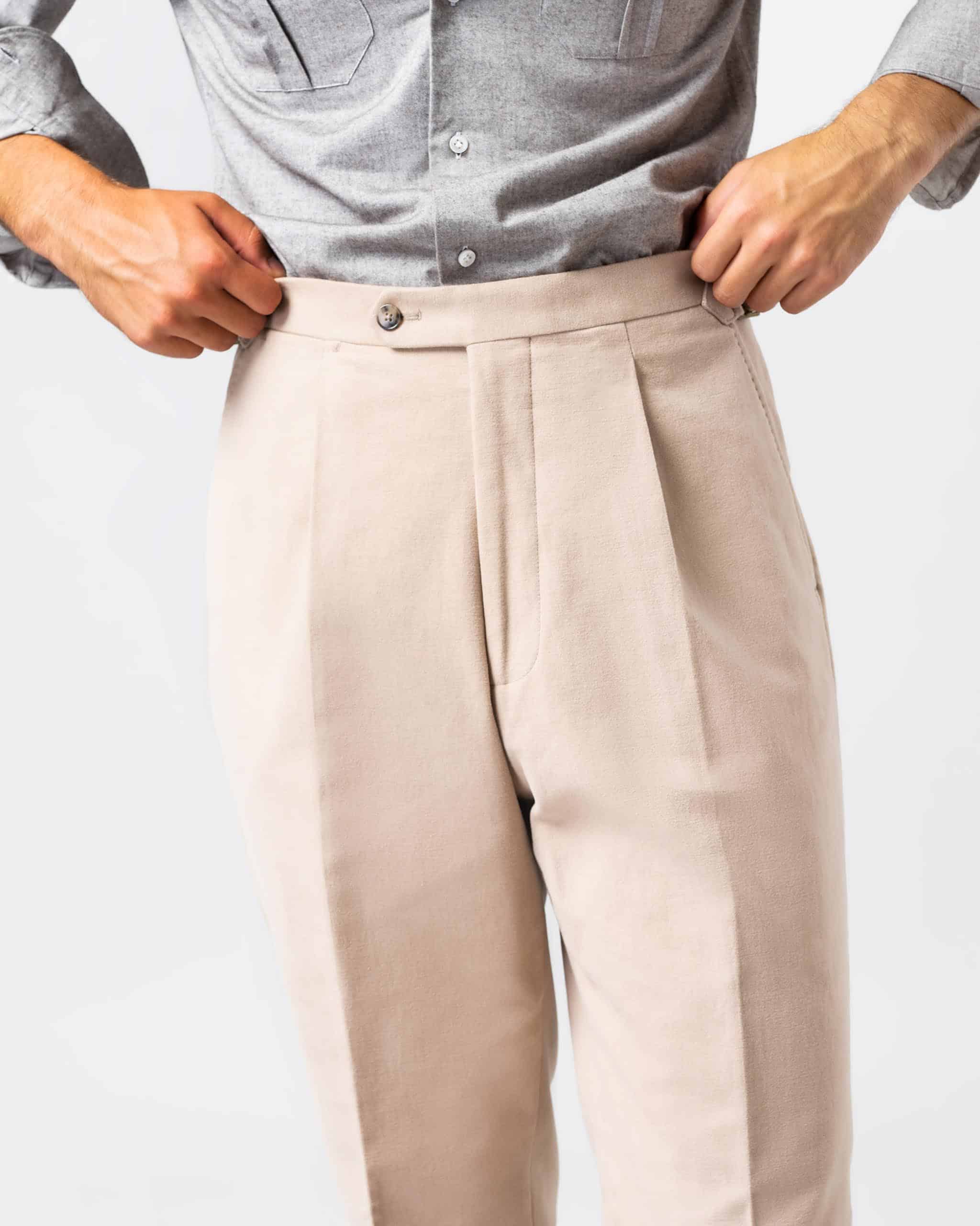 Trousers moleskin beige image 4