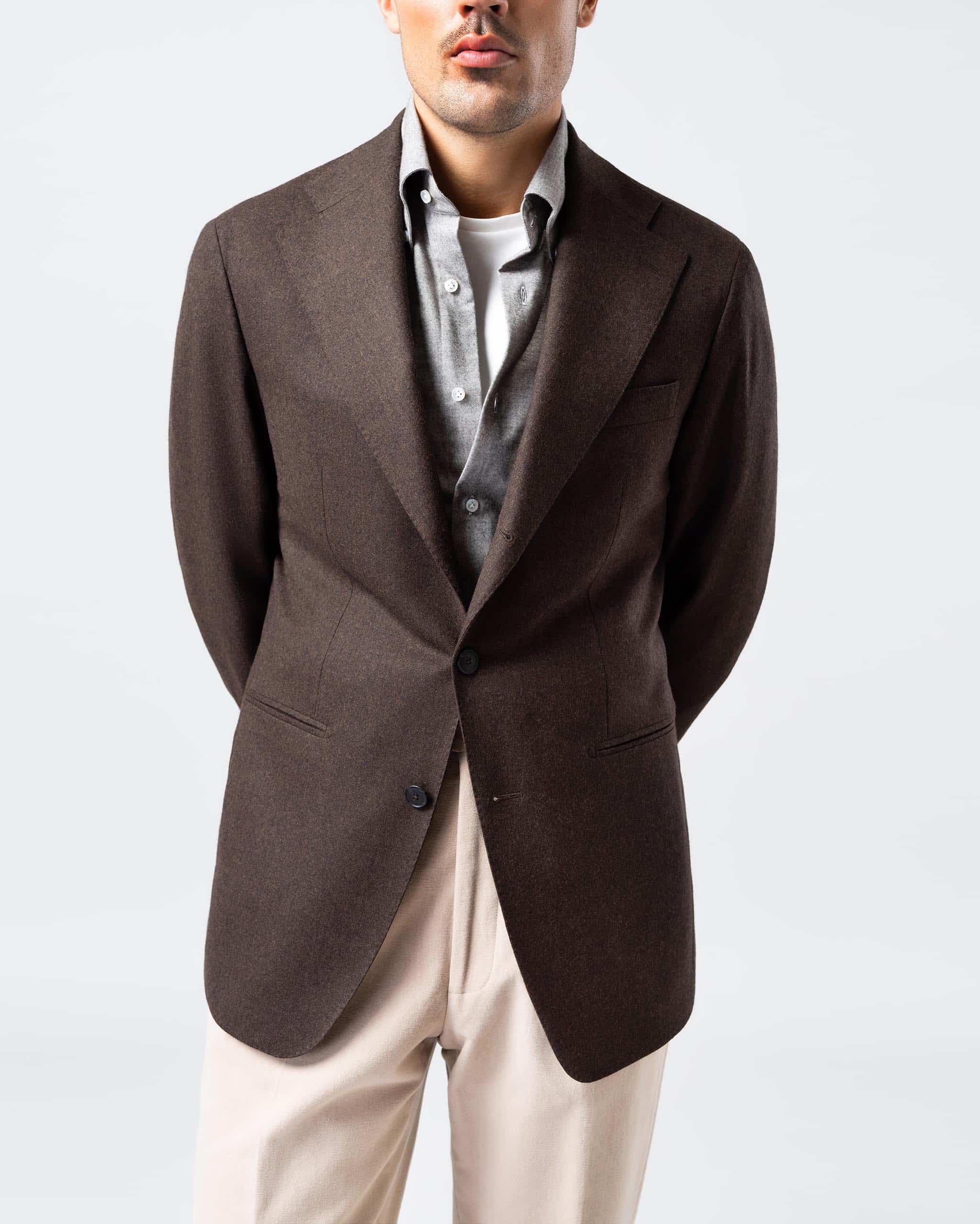 Jacket flannel dark brown image 2
