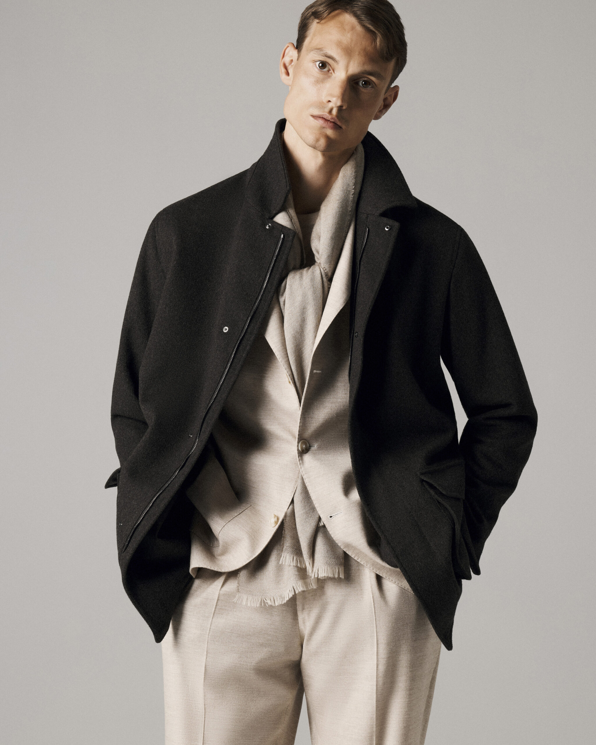 Custom Made 'Capolavoro' City Jacket Dark Brown Superfine Wool image 4