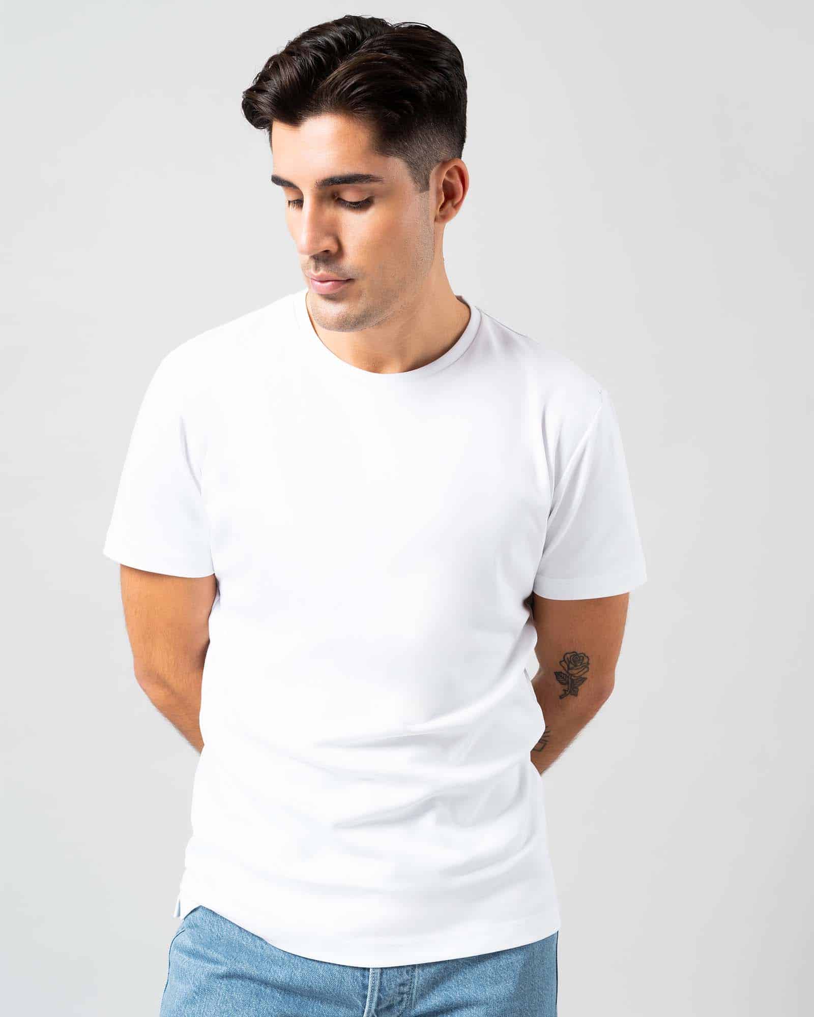T-shirt supima cotton white image 1