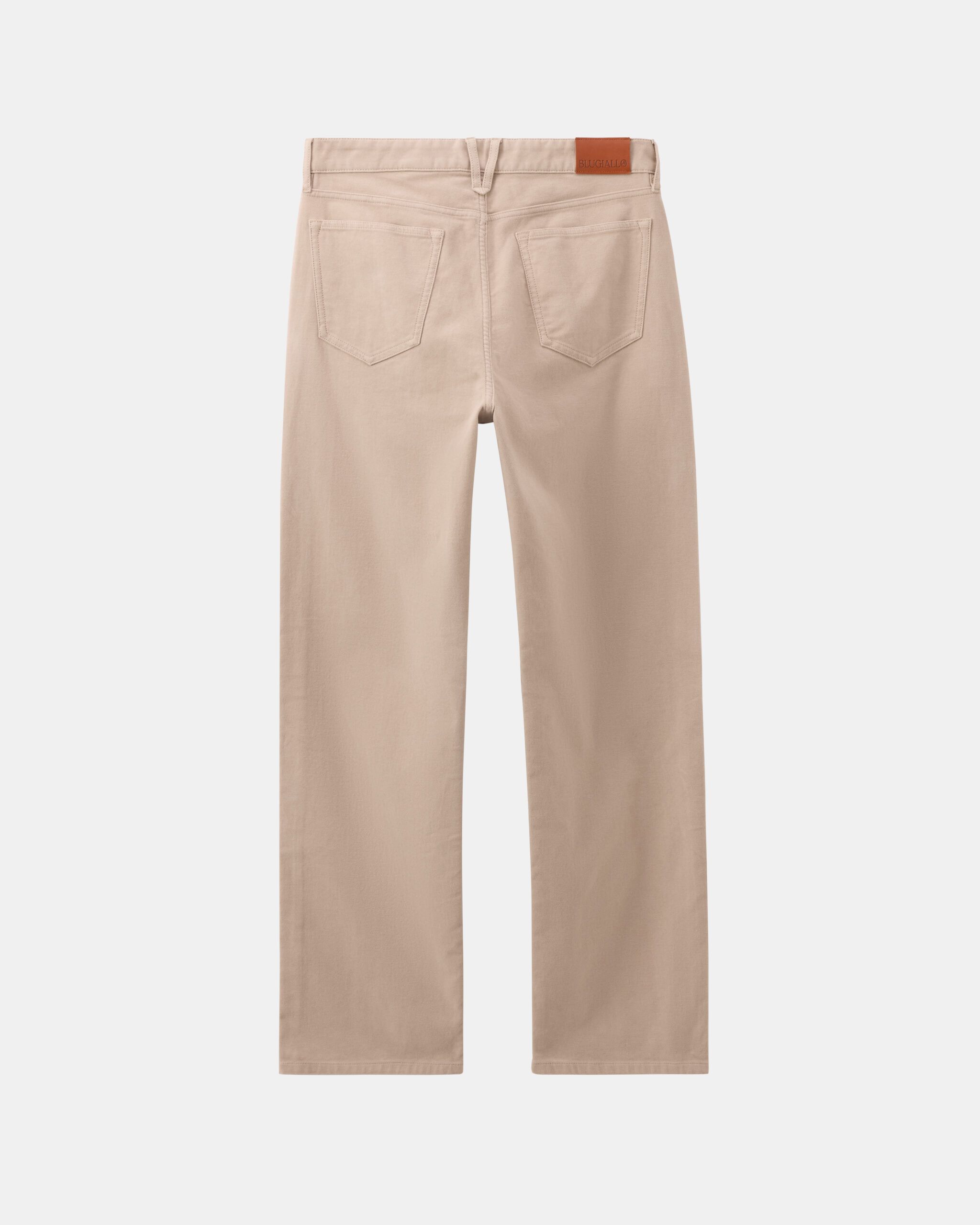 Custom Made 'Enoturismo' 5-pocket Chino sandstone beige moleskin cotton image 3