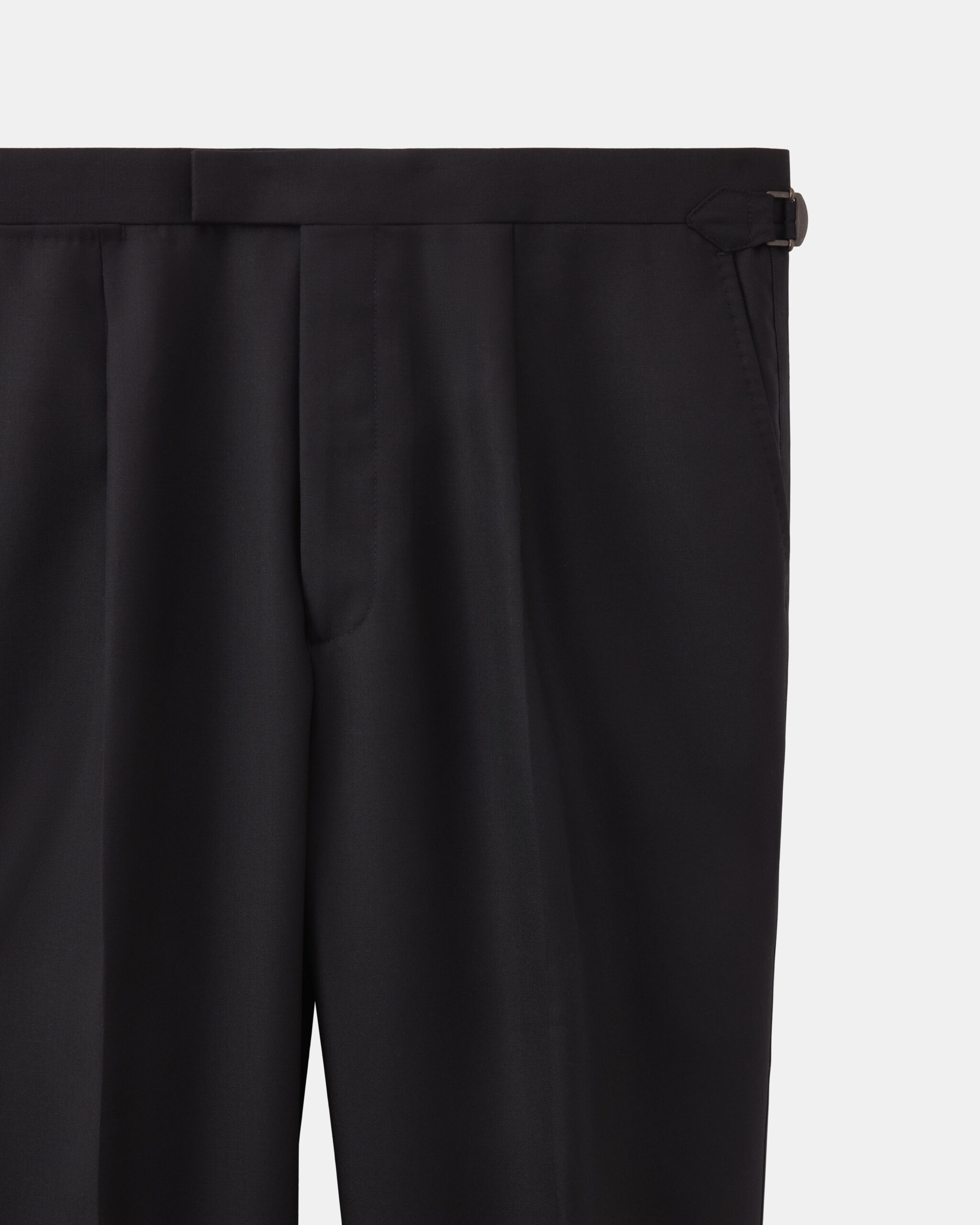 Custom Made Tuxedo trouser black structured wool image 3