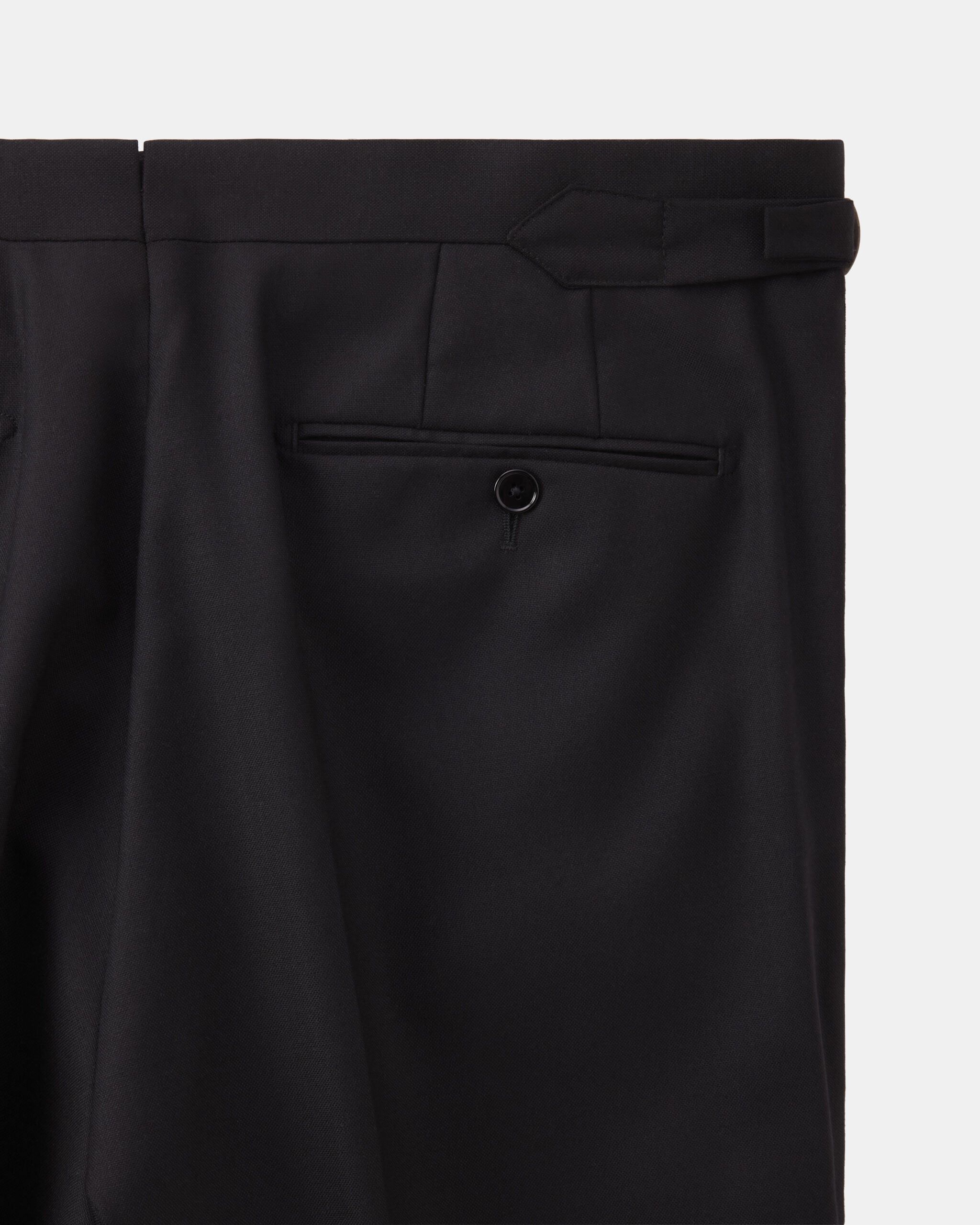 Custom Made Tuxedo trouser black structured wool image 4