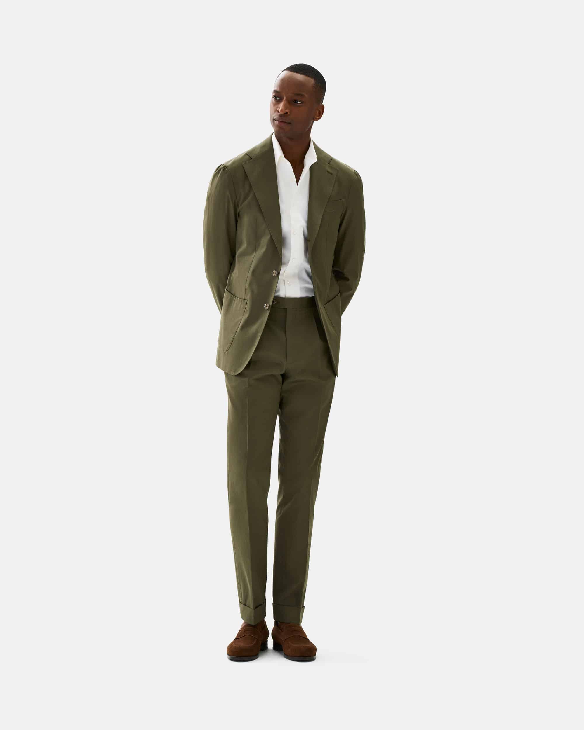 Suit iced cotton olive image 1