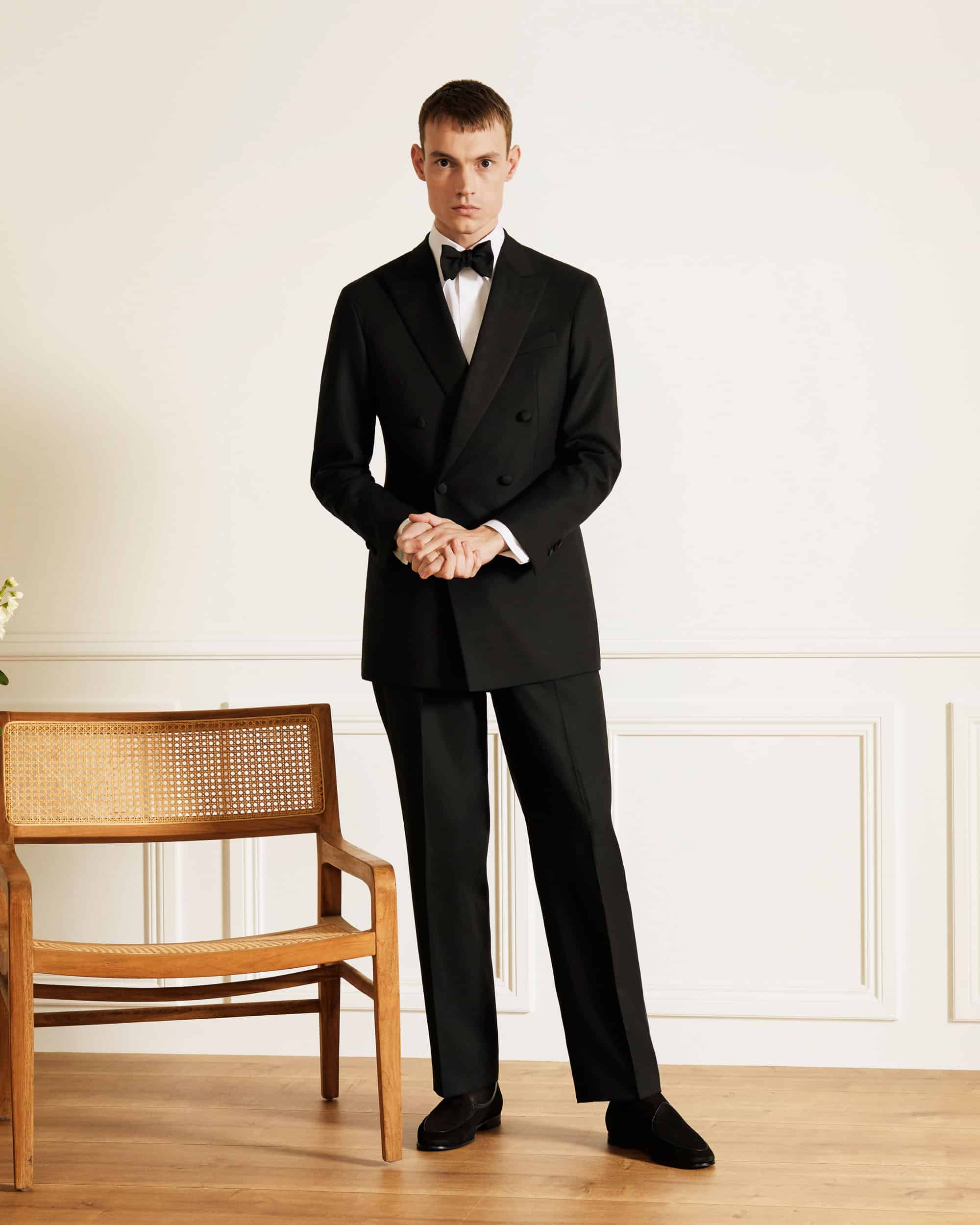 Tuxedo black plain weave image 3