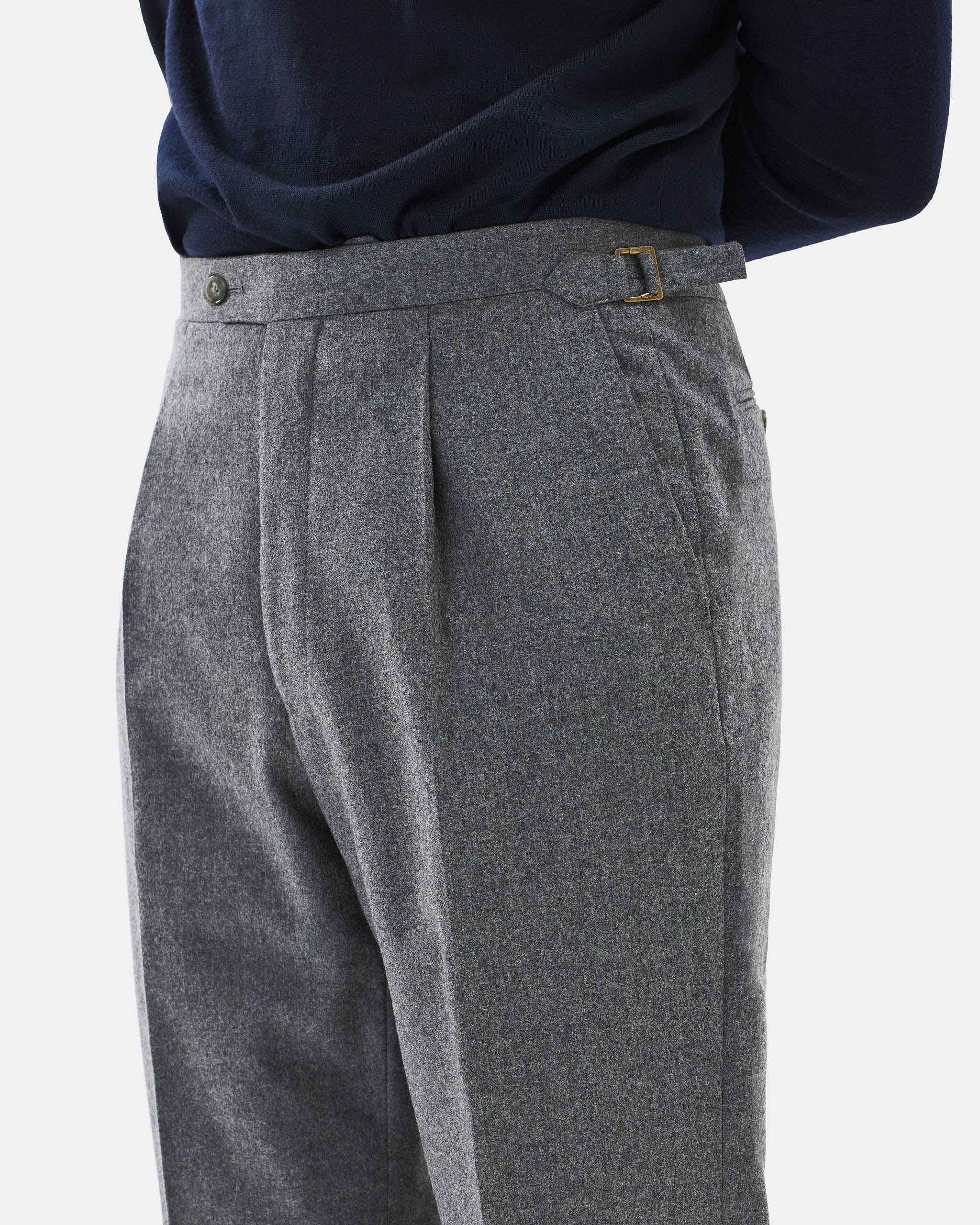 Trousers flannel mid grey image 3