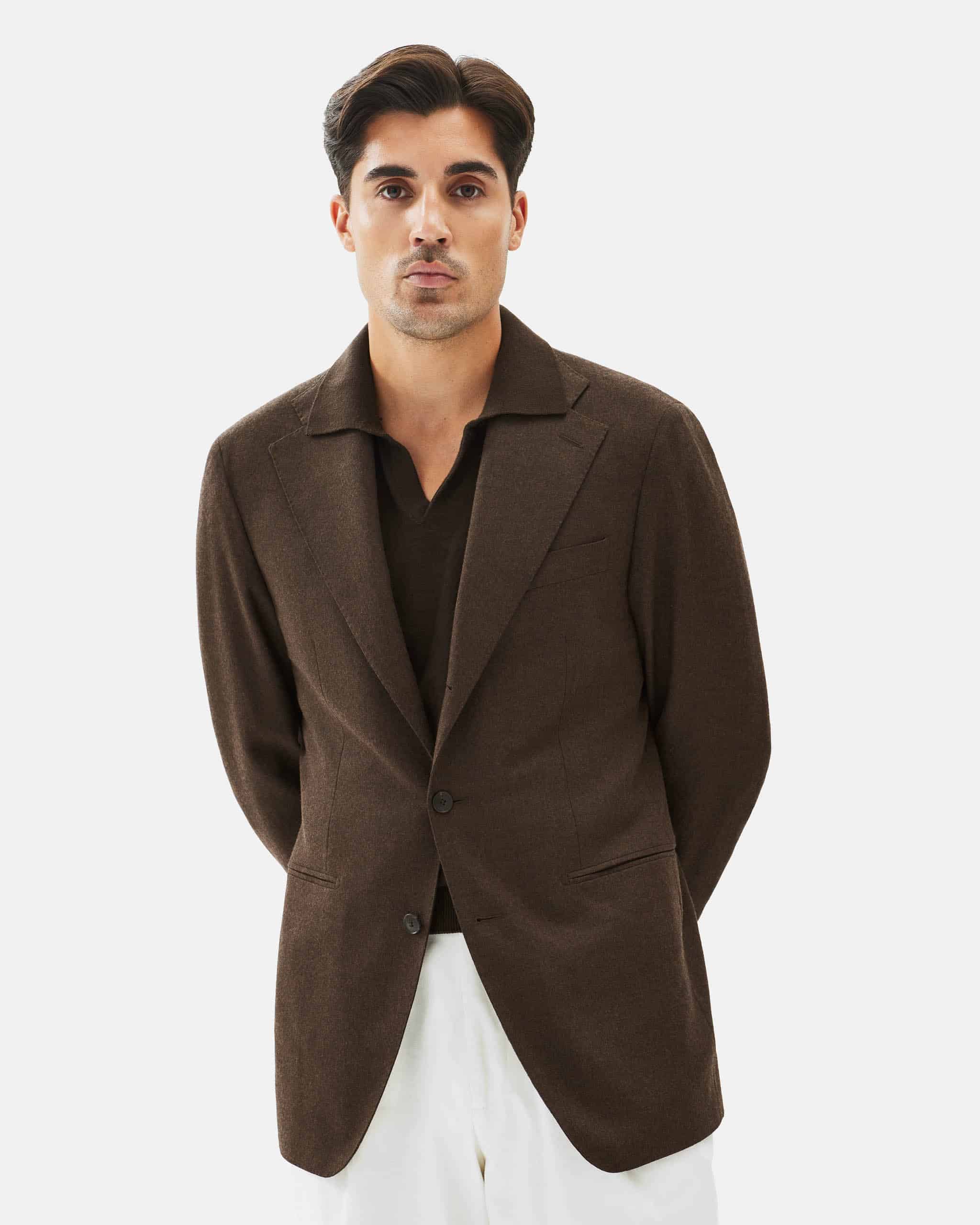 Jacket flannel dark brown image 2