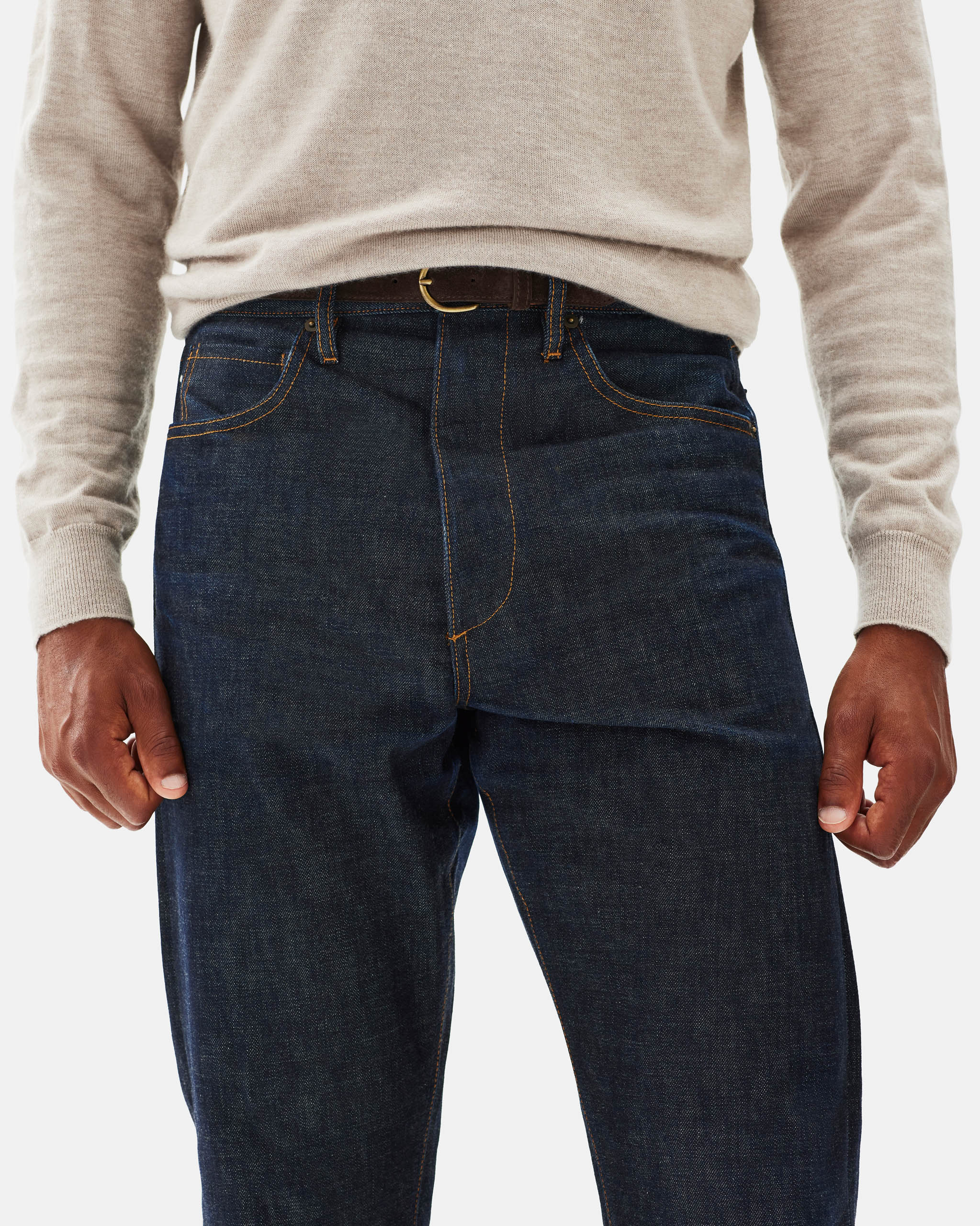 Jeans raw denim 14oz selvedge image 2