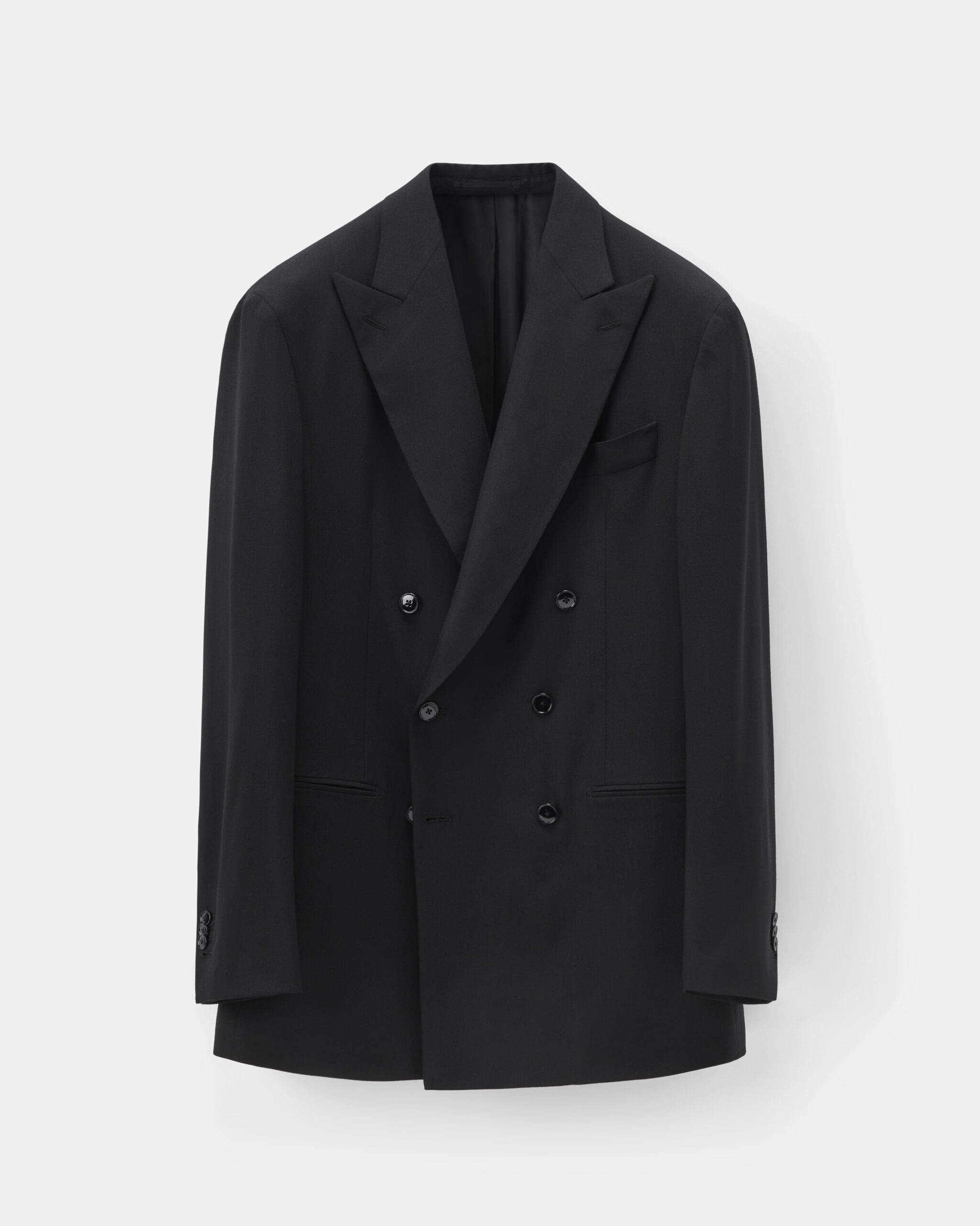 Custom Made 'Fresco' Suit pitch black high twist wool image 1