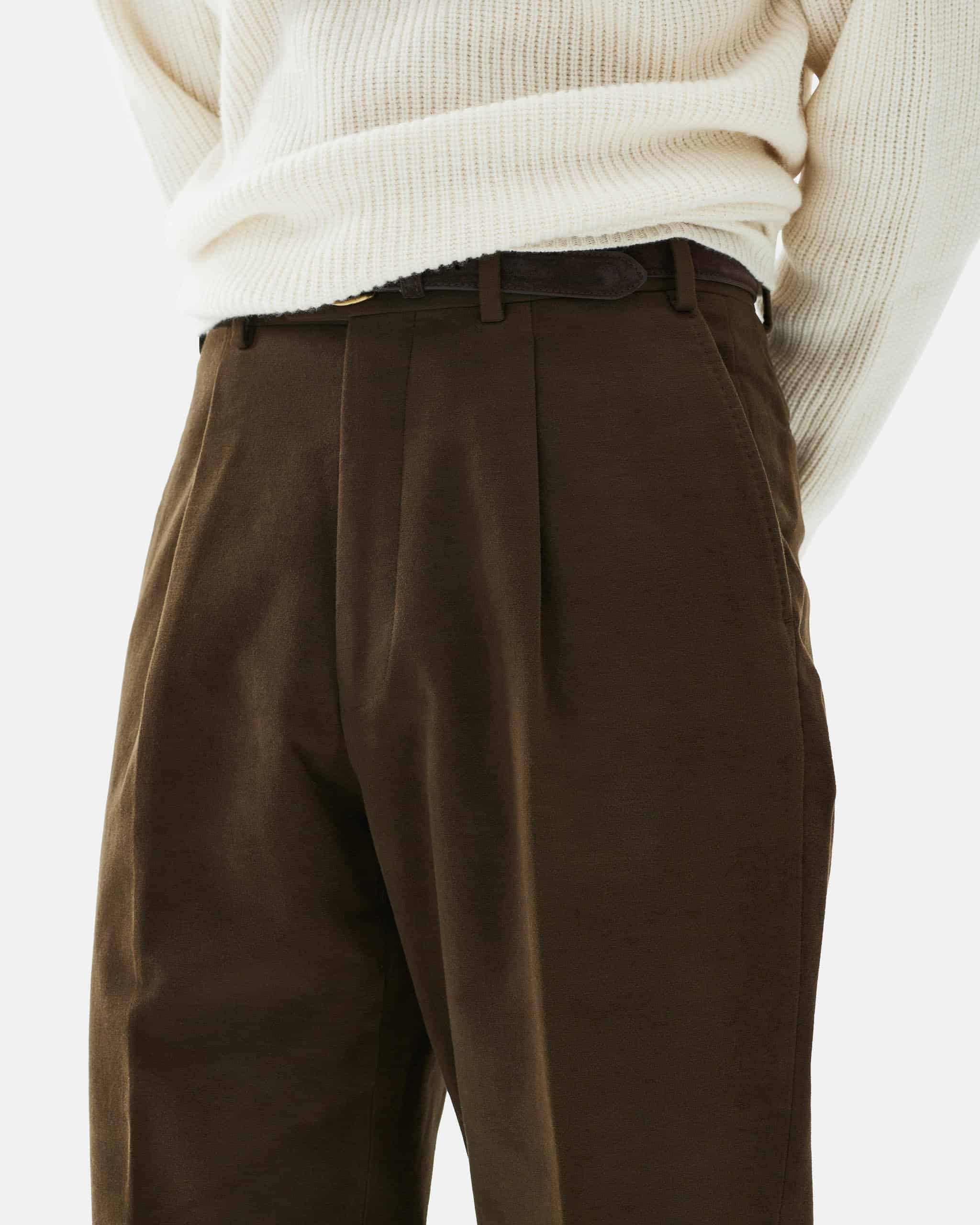 Trousers moleskin dark olive image 4