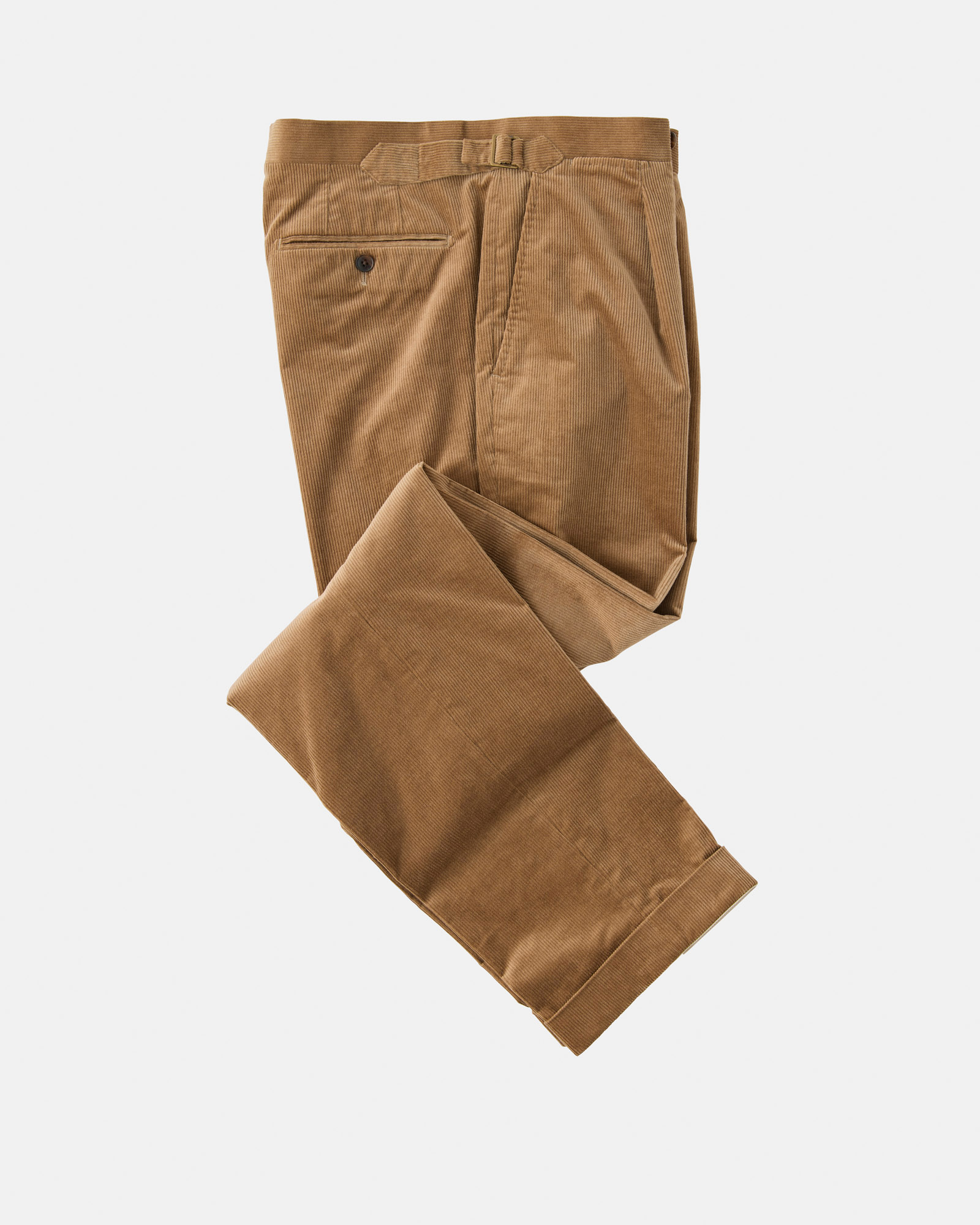 Custom tailored Trousers corduroy brown