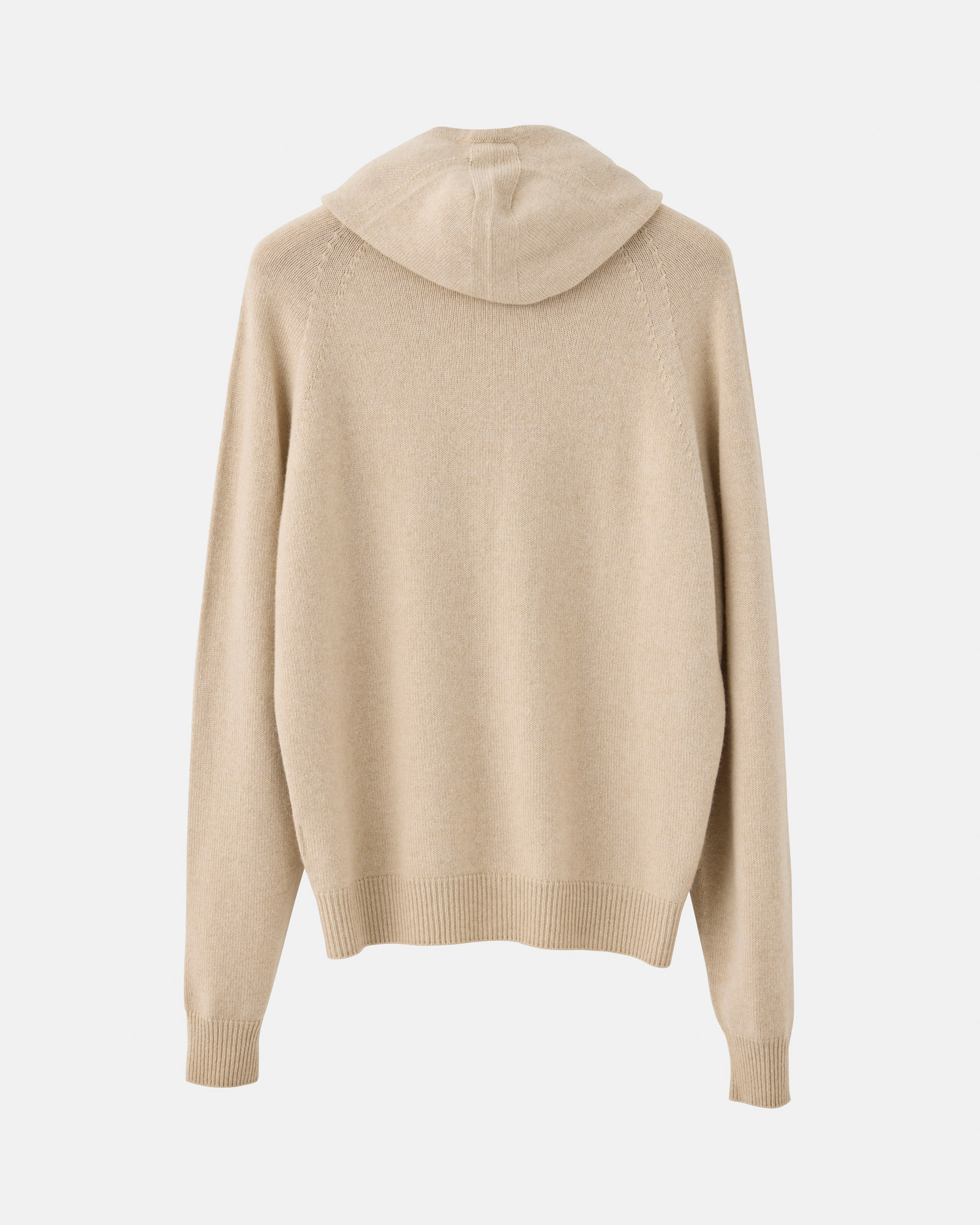The Sunday pure cashmere zip hoodie sand image 3