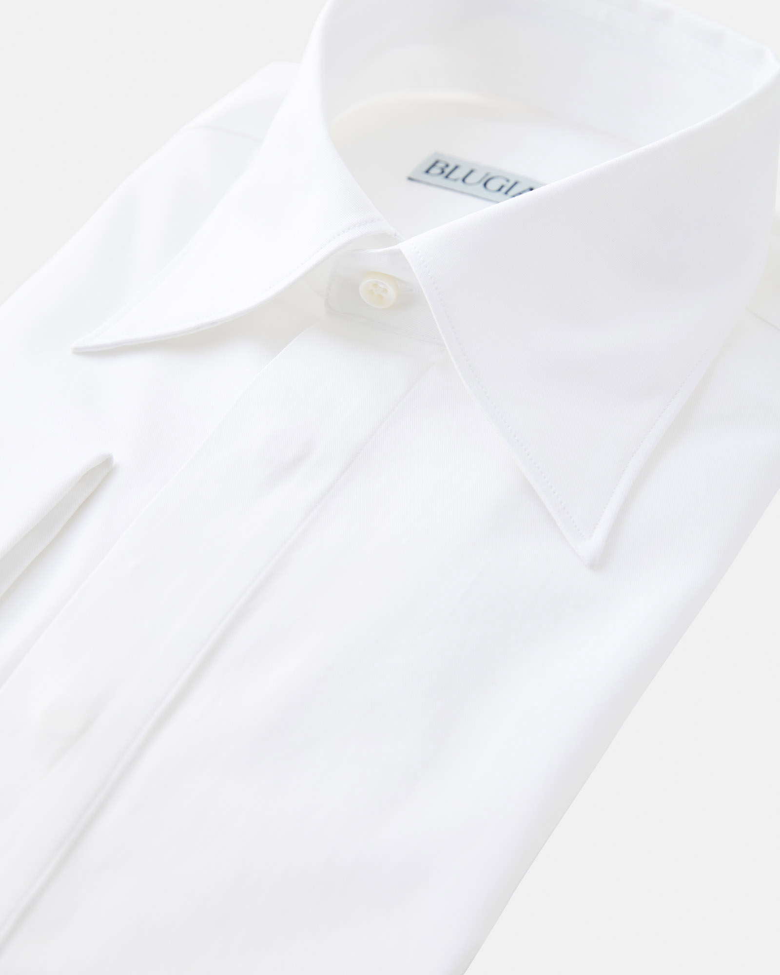 Tuxedo shirt poplin white image 1