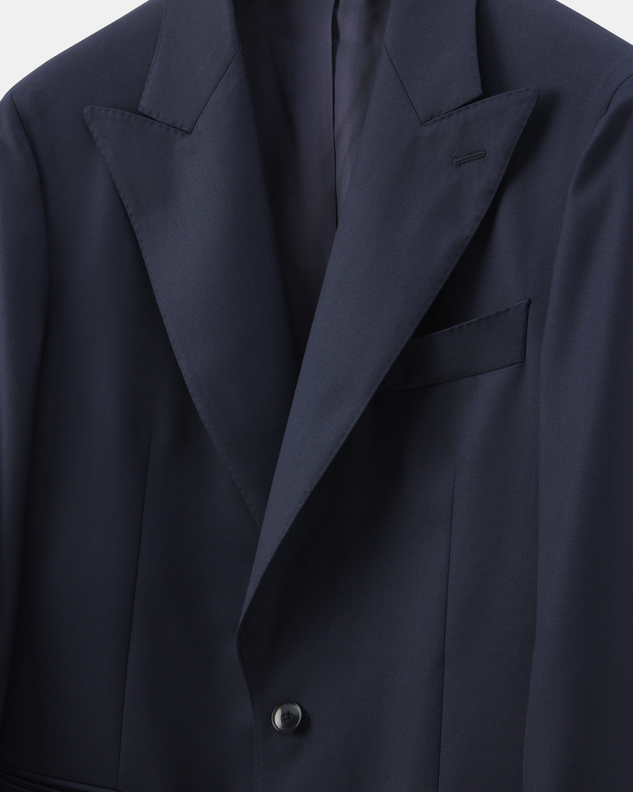 Custom made Suit midnight blue wool twill image 3