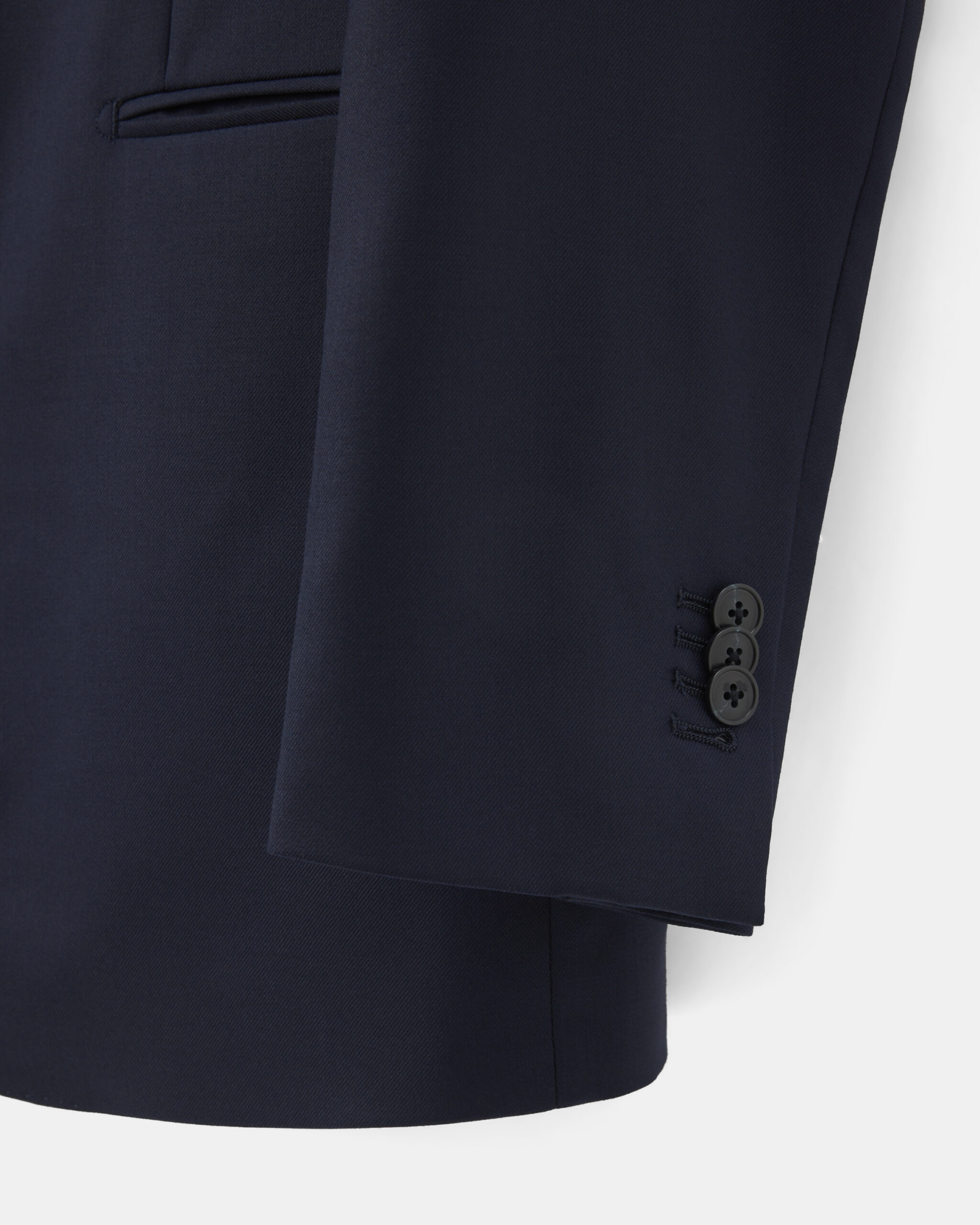 Custom made Suit midnight blue wool twill image 4