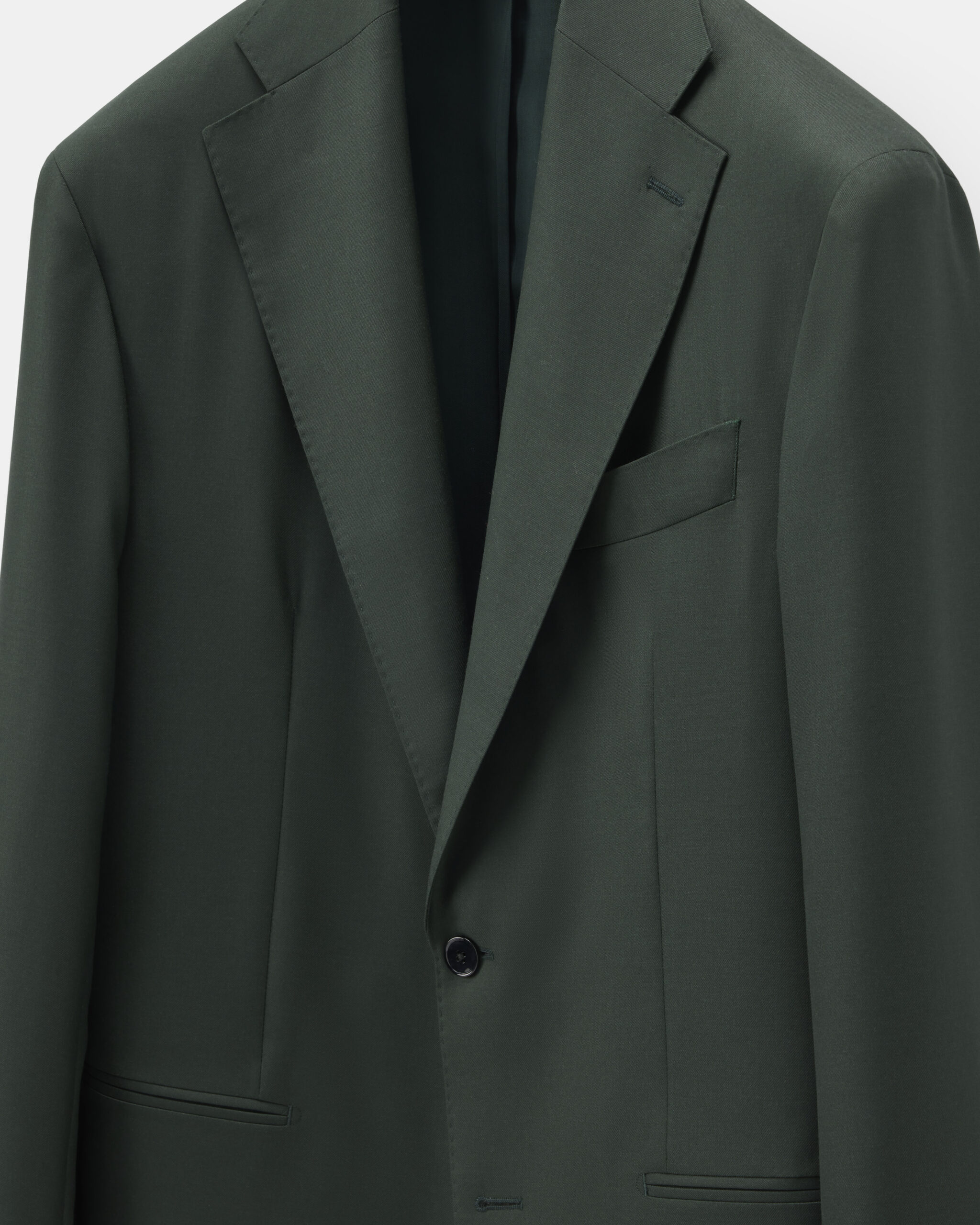Custom Made Suit Forest Green S´130 Superfine wool twill image 4