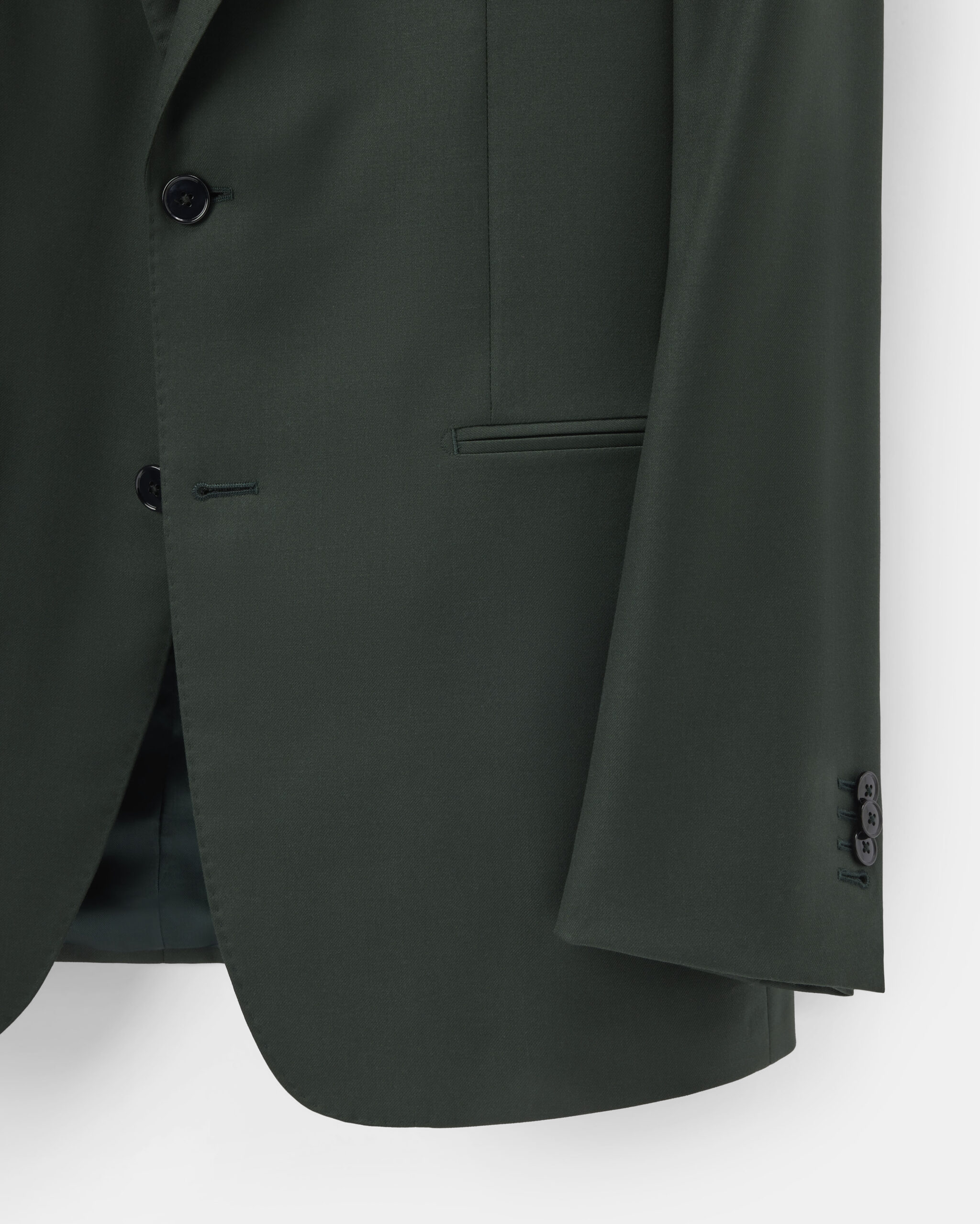 Custom Made Suit Forest Green S´130 Superfine wool twill image 5