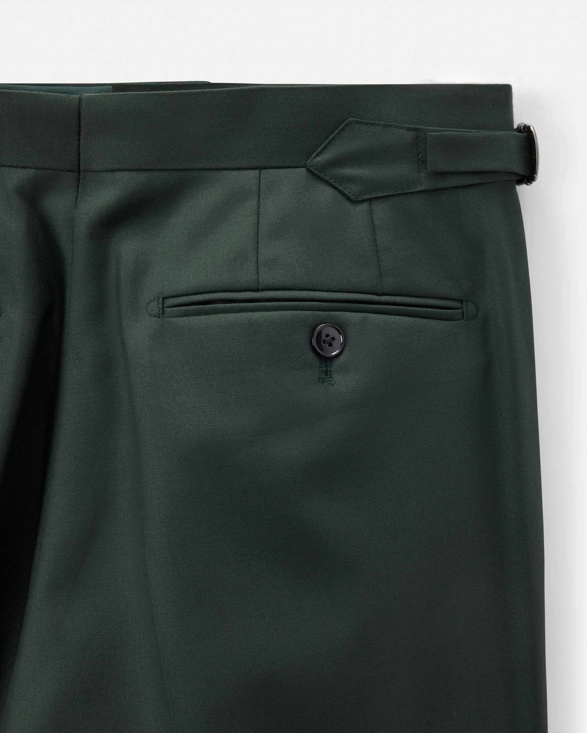 Custom Made Suit Forest Green S´130 Superfine wool twill image 8