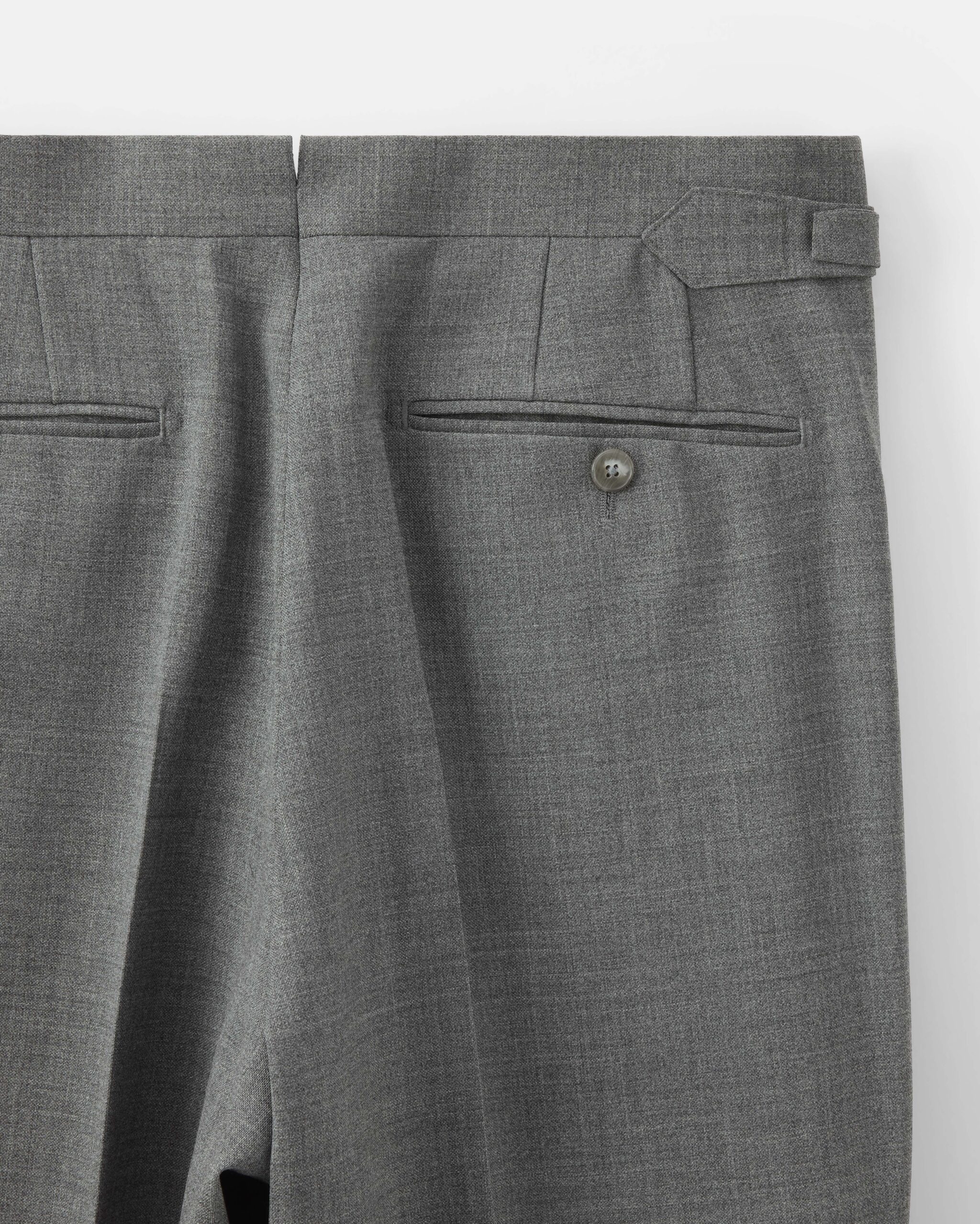 Custom Made Fresco suit mid grey high twist wool image 8