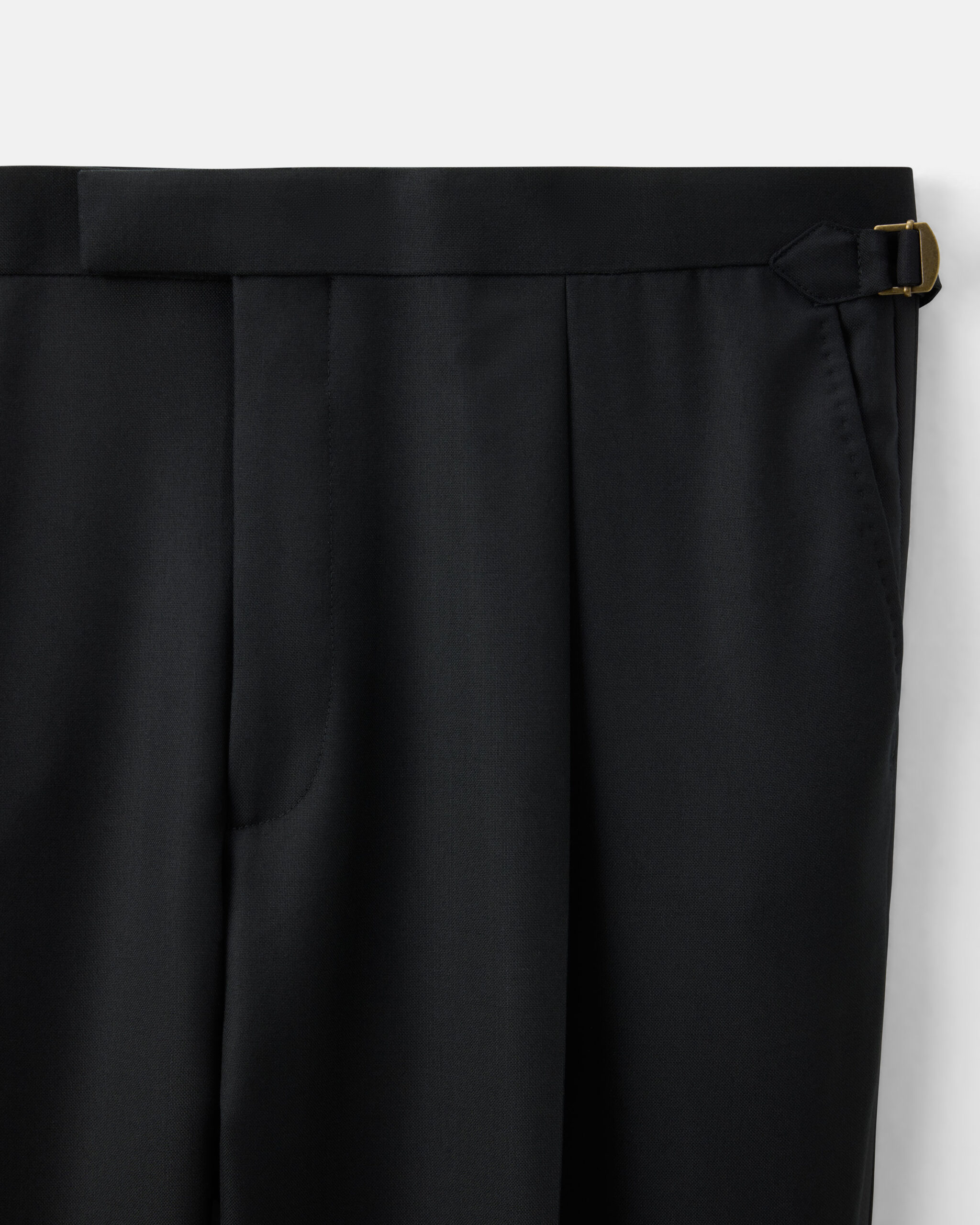 RTW 'Perennial' Tuxedo black fine structured wool weave image 7