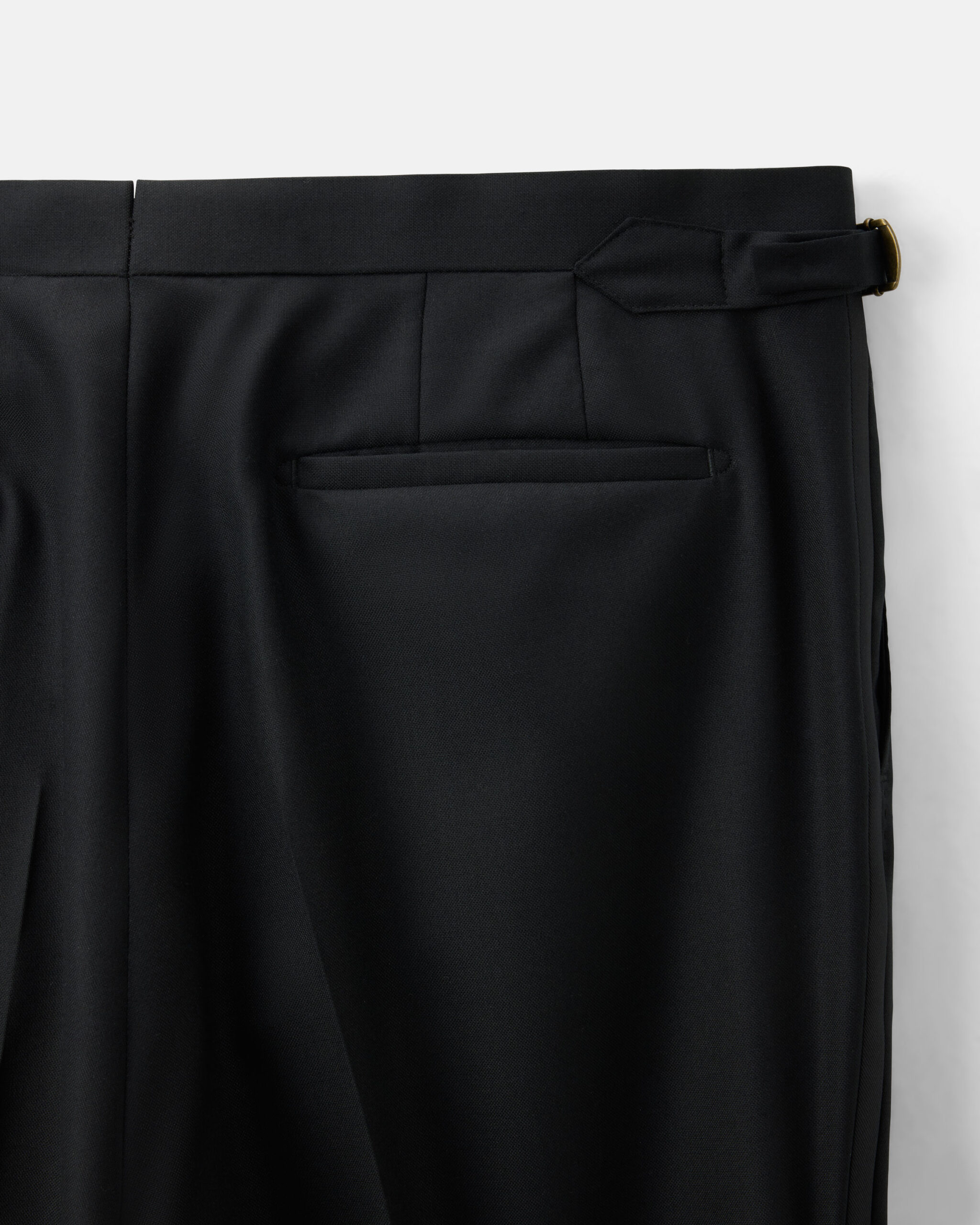 RTW 'Perennial' Tuxedo black fine structured wool weave image 8