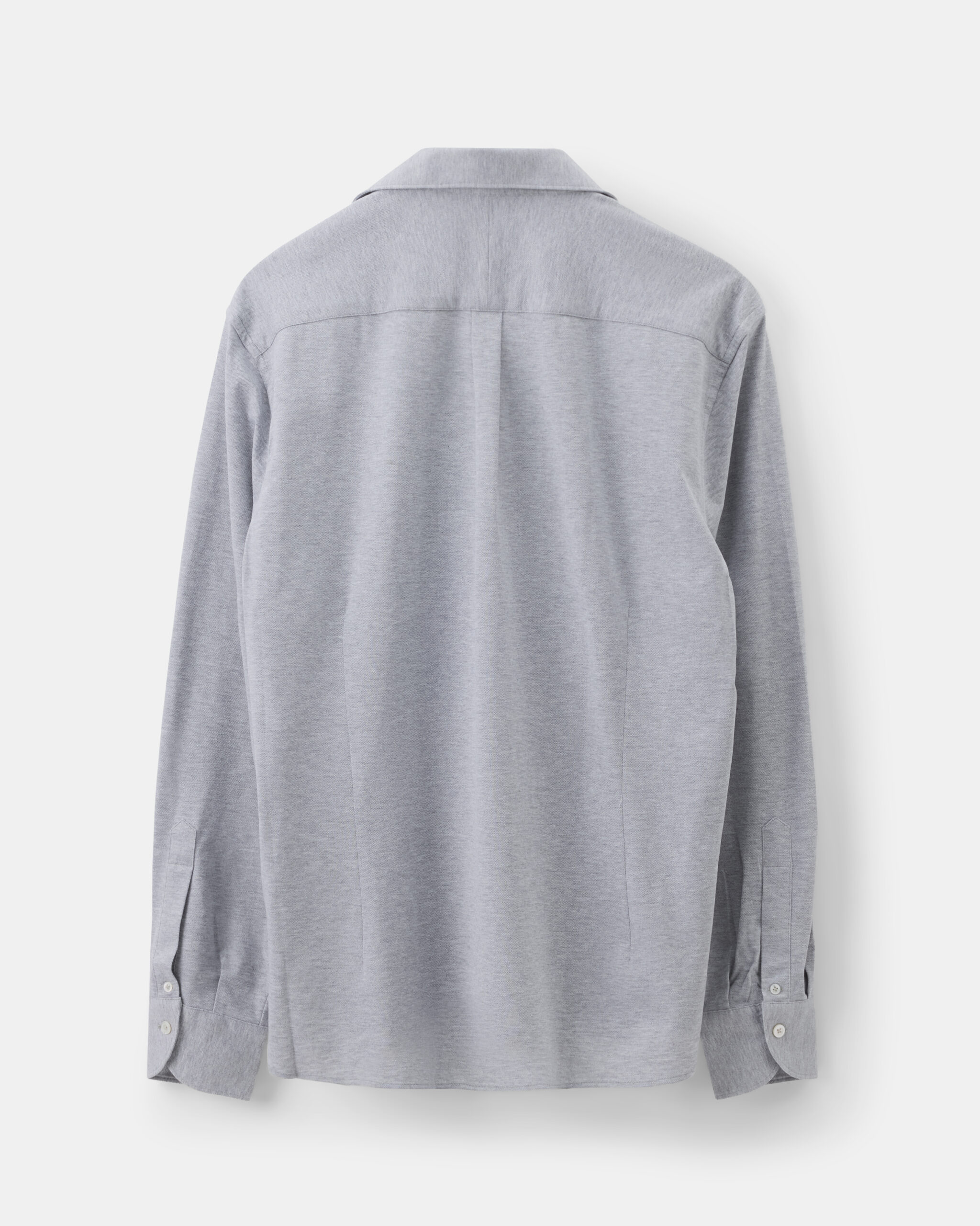 RTW One piece collar Shirt light grey cotton piquet image 4