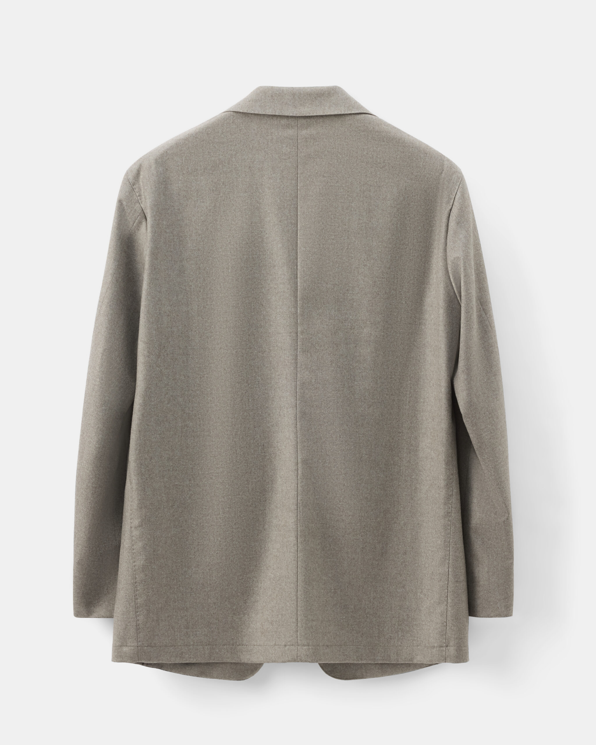RTW 'Metro' Soft Suit earth taupe brushed wool flannel image 6