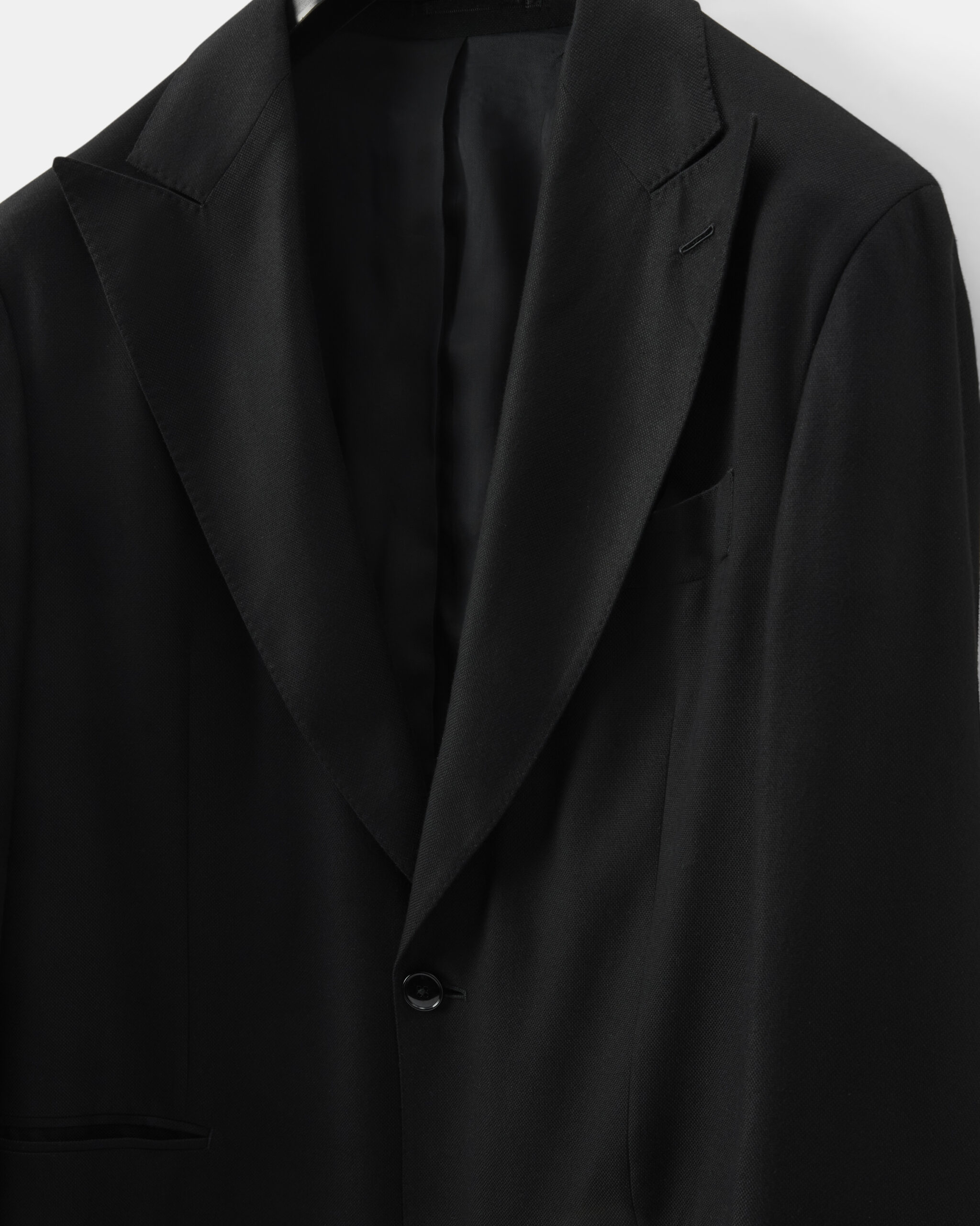 Custom Made 'Castel' Tuxedo Pitch black bamboo wool image 3