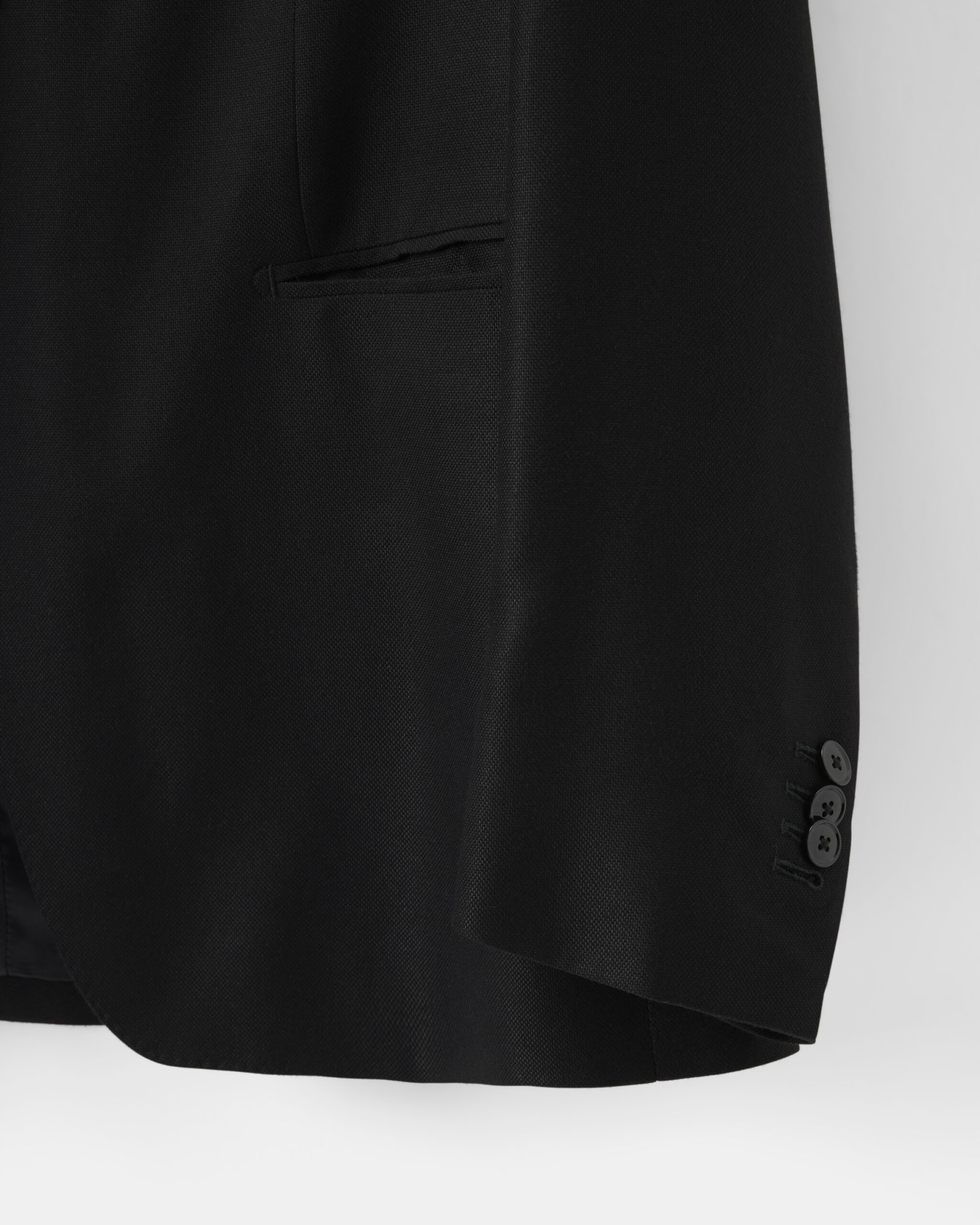 Custom Made 'Castel' Tuxedo Pitch black bamboo wool image 5
