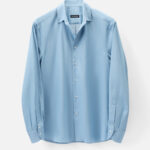 RTW 'Sloane' Shirt cottage blue washed cotton denim twill