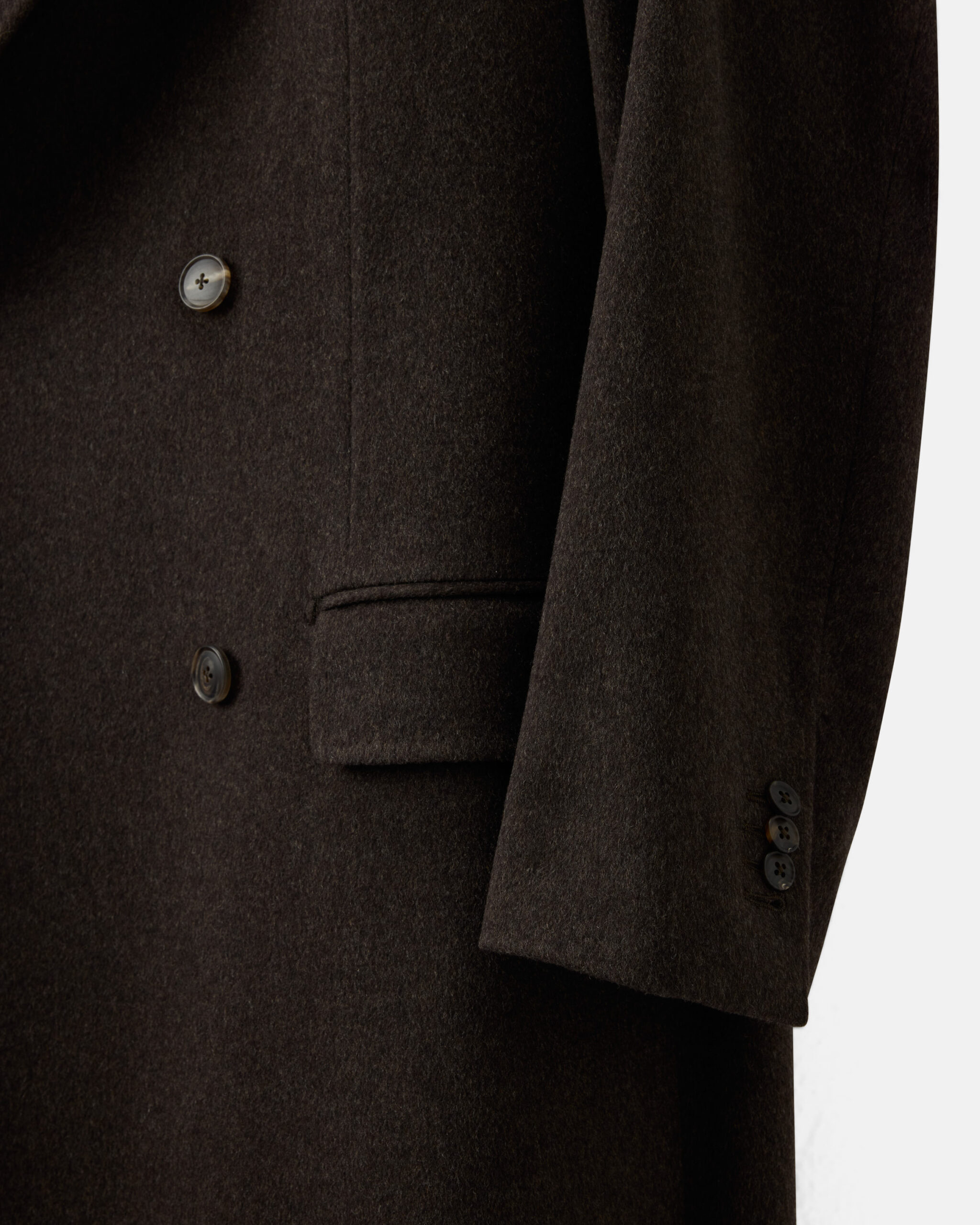 Custom Made Signature 'Capolavoro' Overcoat dark brown heavy wool image 3