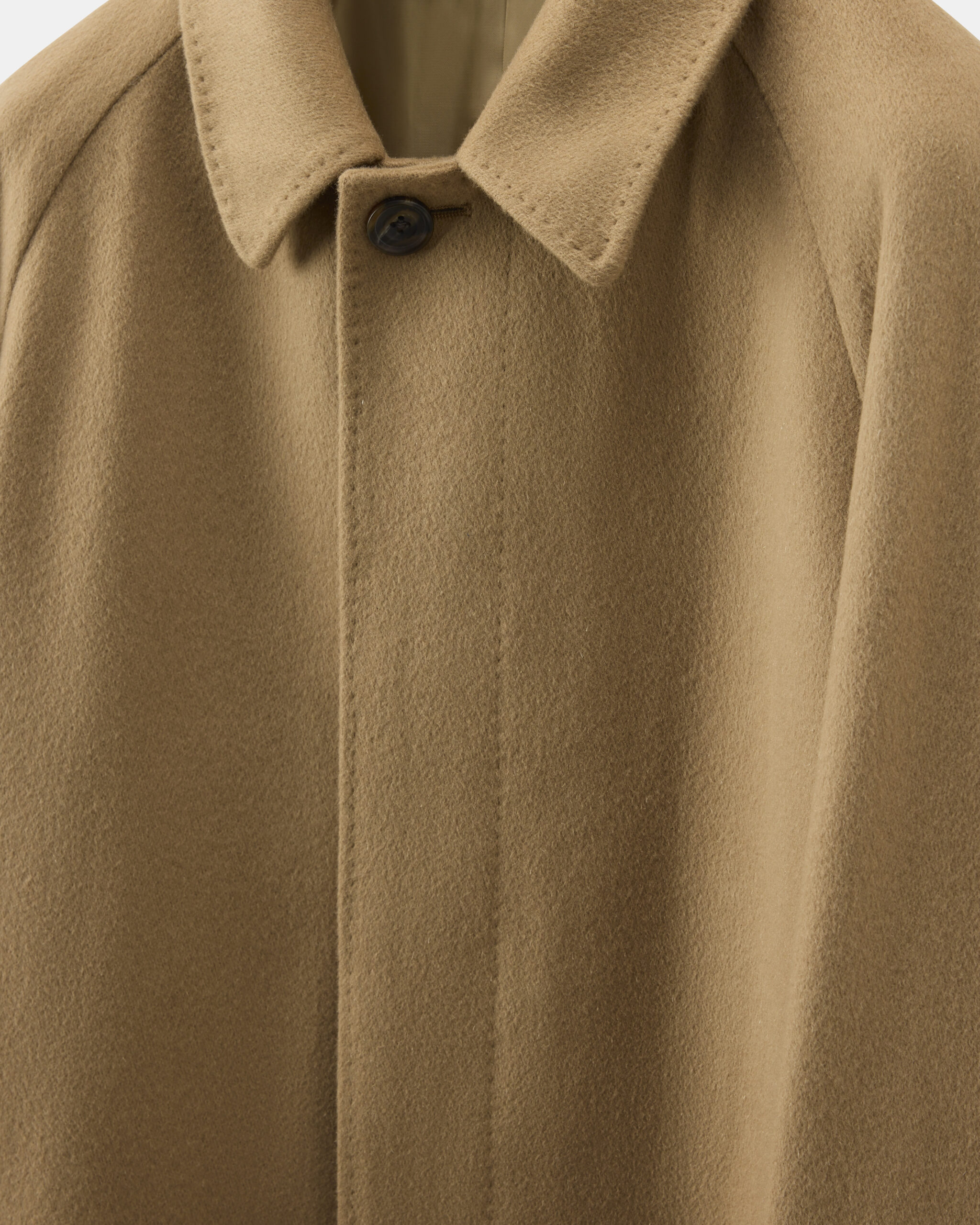 Custom Made 'Sloane Ranger Raglan Topcoat' Camel brown Wool & Cashmere image 3