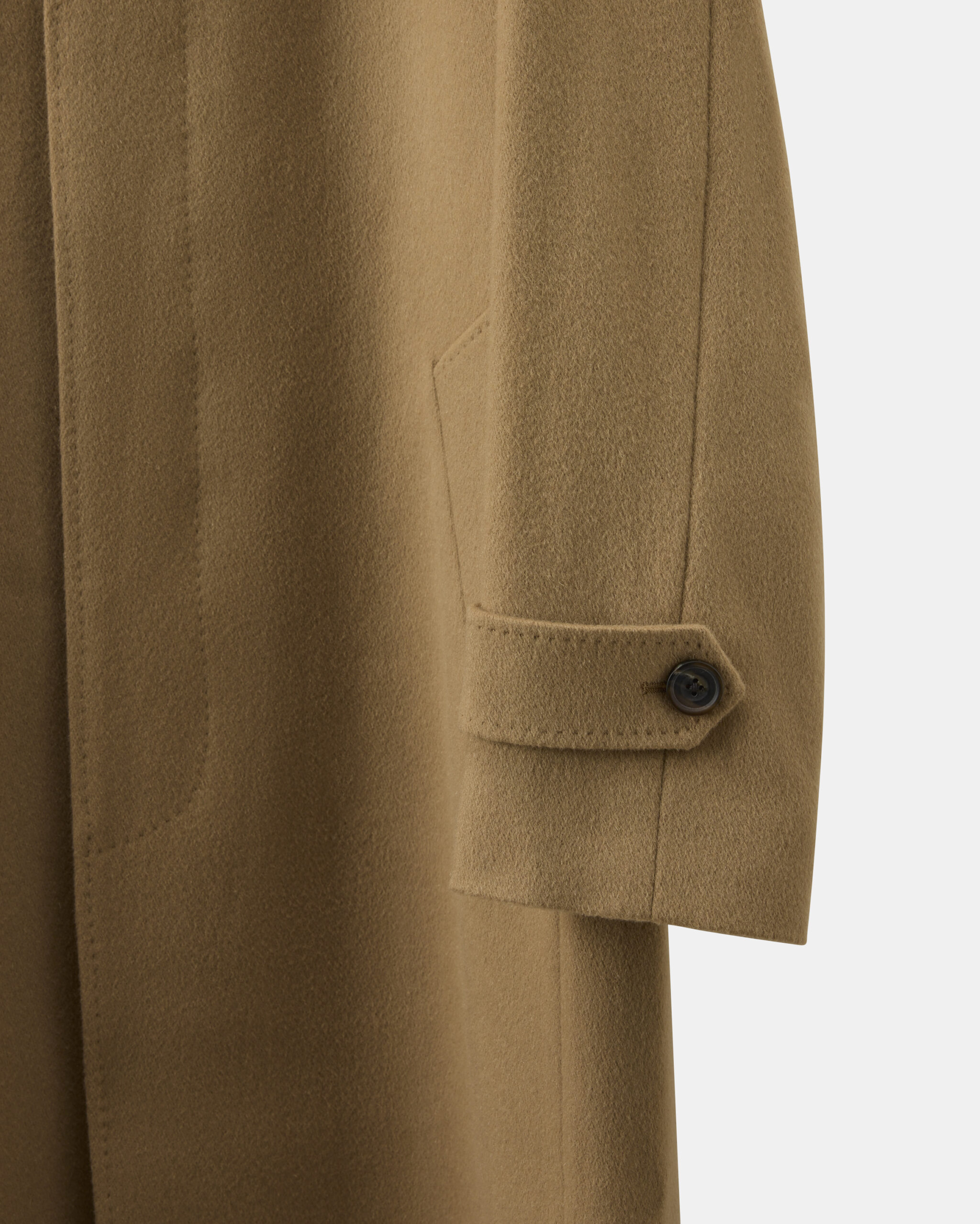 Custom Made 'Sloane Ranger Raglan Topcoat' Camel brown Wool & Cashmere image 4