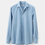 RTW 'Sloane' Shirt cottage blue washed cotton denim twill