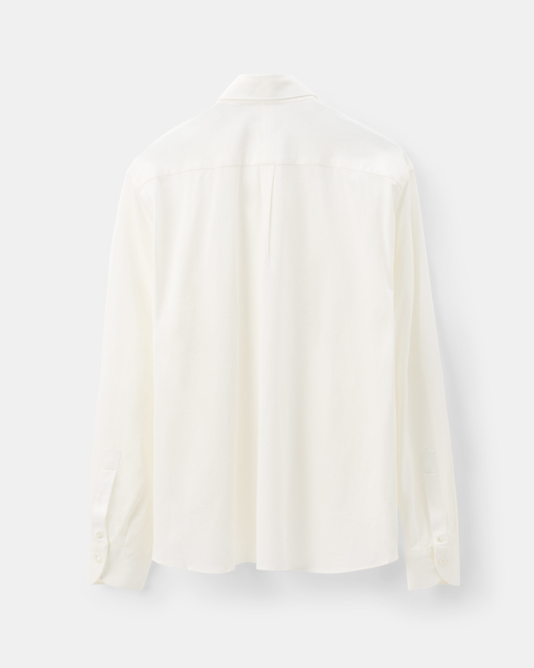 Custom Made Signature Knitted Shirt off white cotton piquet image 3