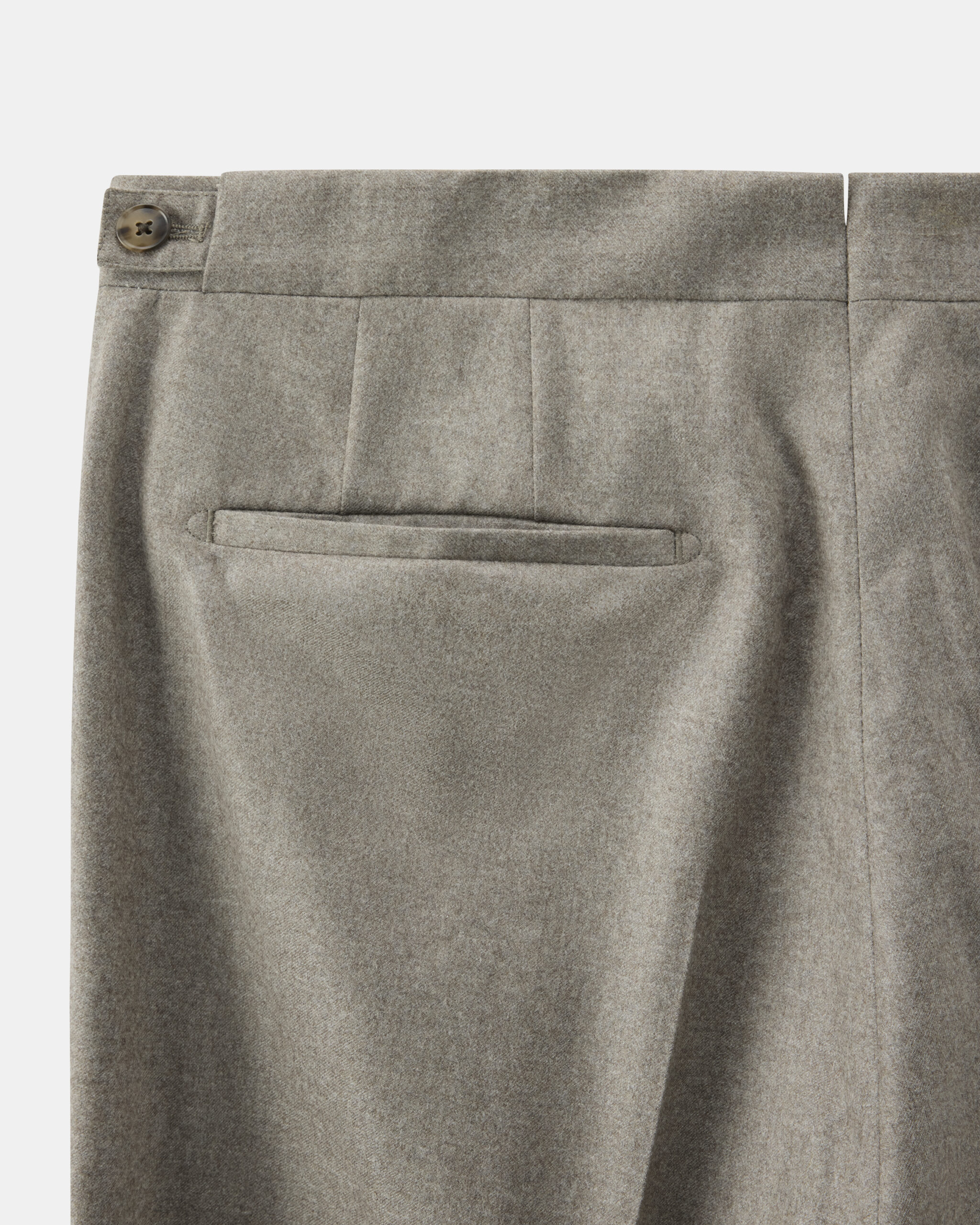 RTW 'Metro' Soft Suit earth taupe brushed wool flannel image 8