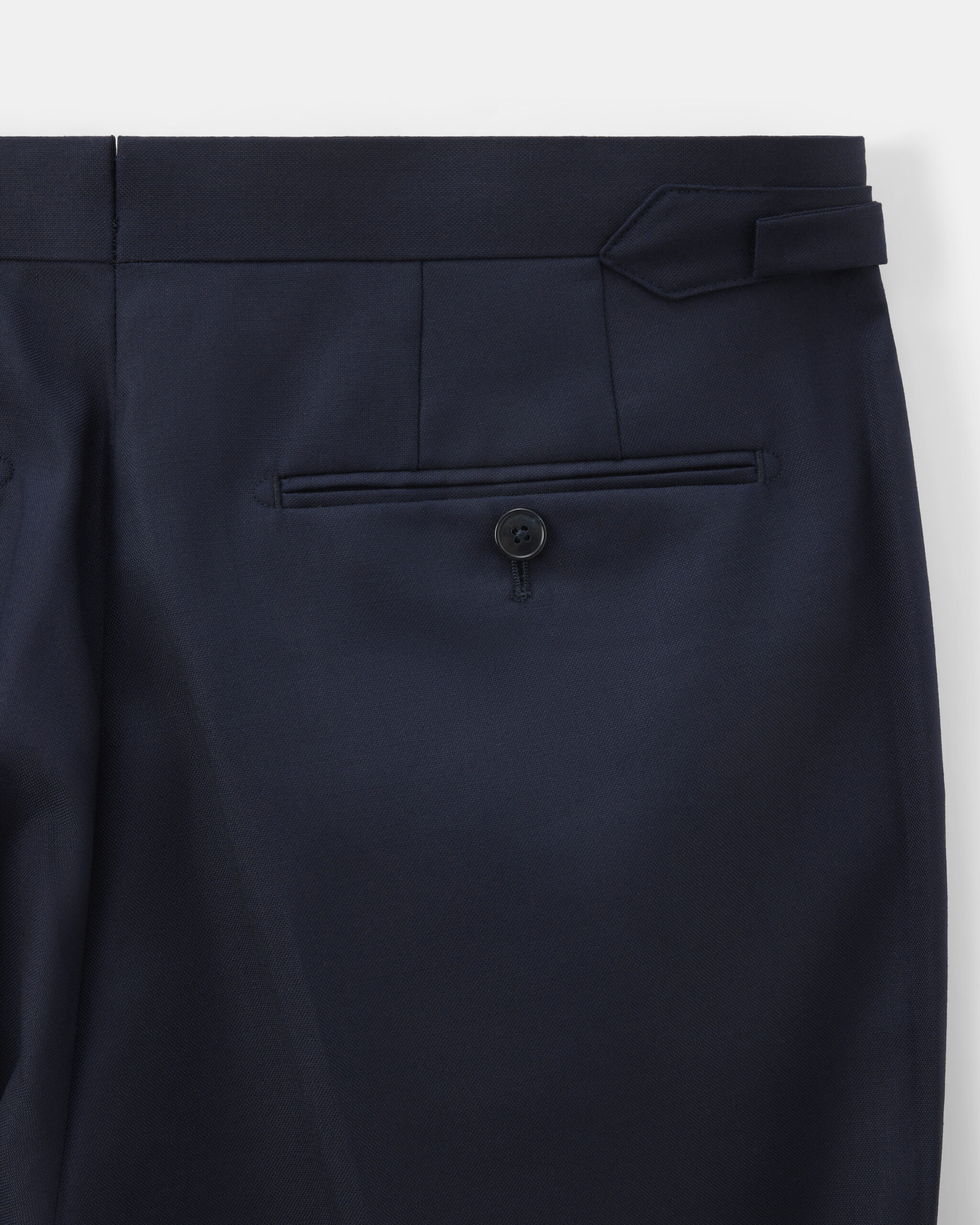 Custom Made Signature 'Traveller' suit midnight blue high twist wool image 7